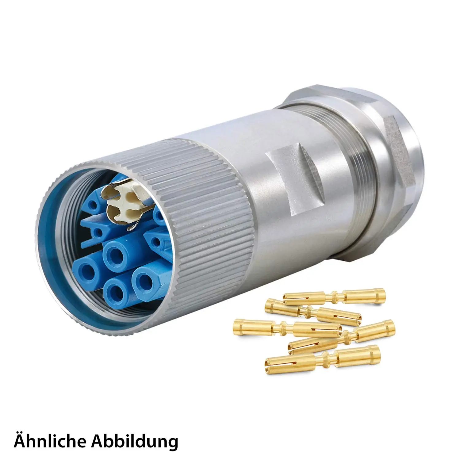 799921238K HUMMEL SET inkl. Kontakte M23 Hybrid INOX Kabelsteckverbinder Crimpeinsatz gerade Polzahl 3+4+4+PE, Buchse Klemmbereich 11,0mm - 17,0mm