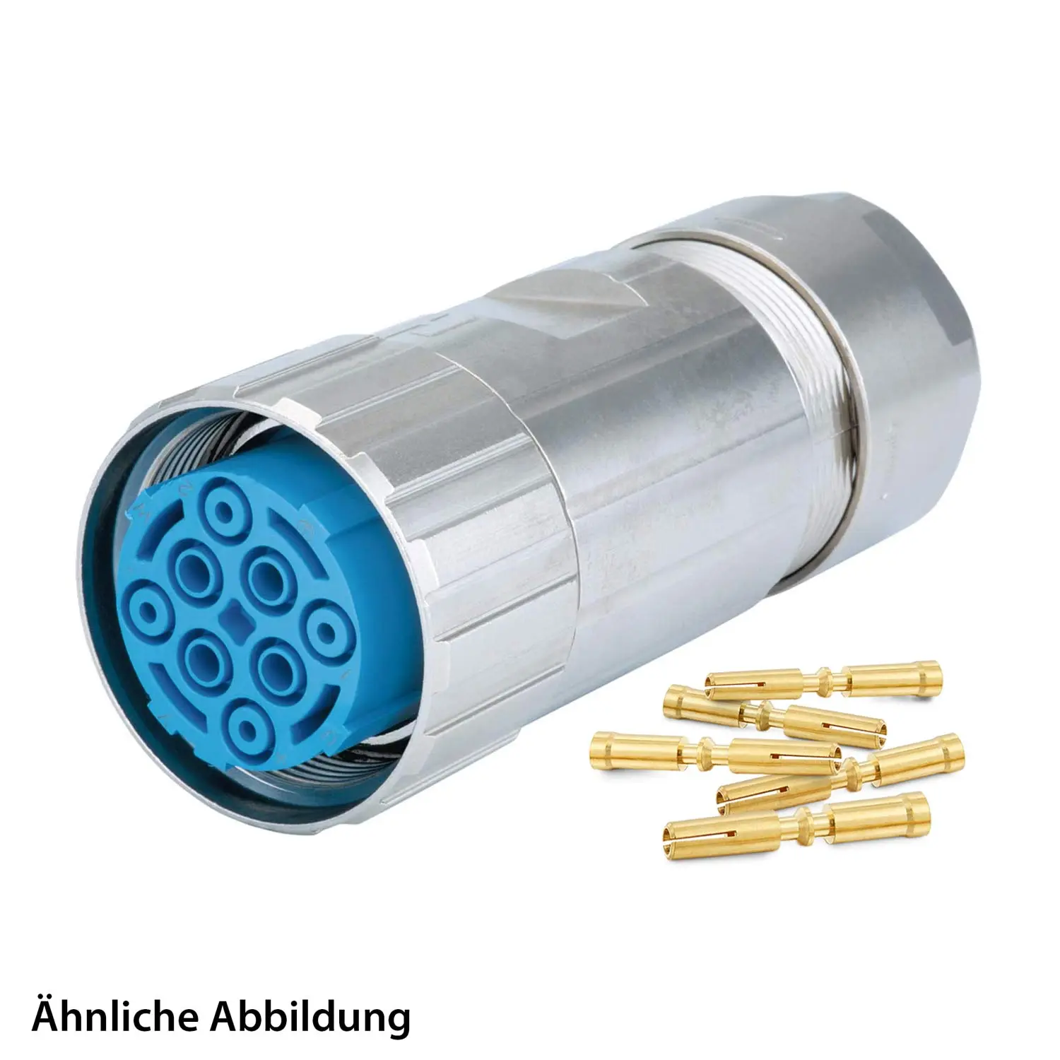 Produktfoto 1 von 799921467K HUMMEL SET inkl. Kontakte M40 Leistung Kabelsteckverbinder, Crimpeinsatz gerade Polzahl 3+4+PE, Buchse Kabelabgang gerade, Klemmbereich 21,0mm - 28,0mm