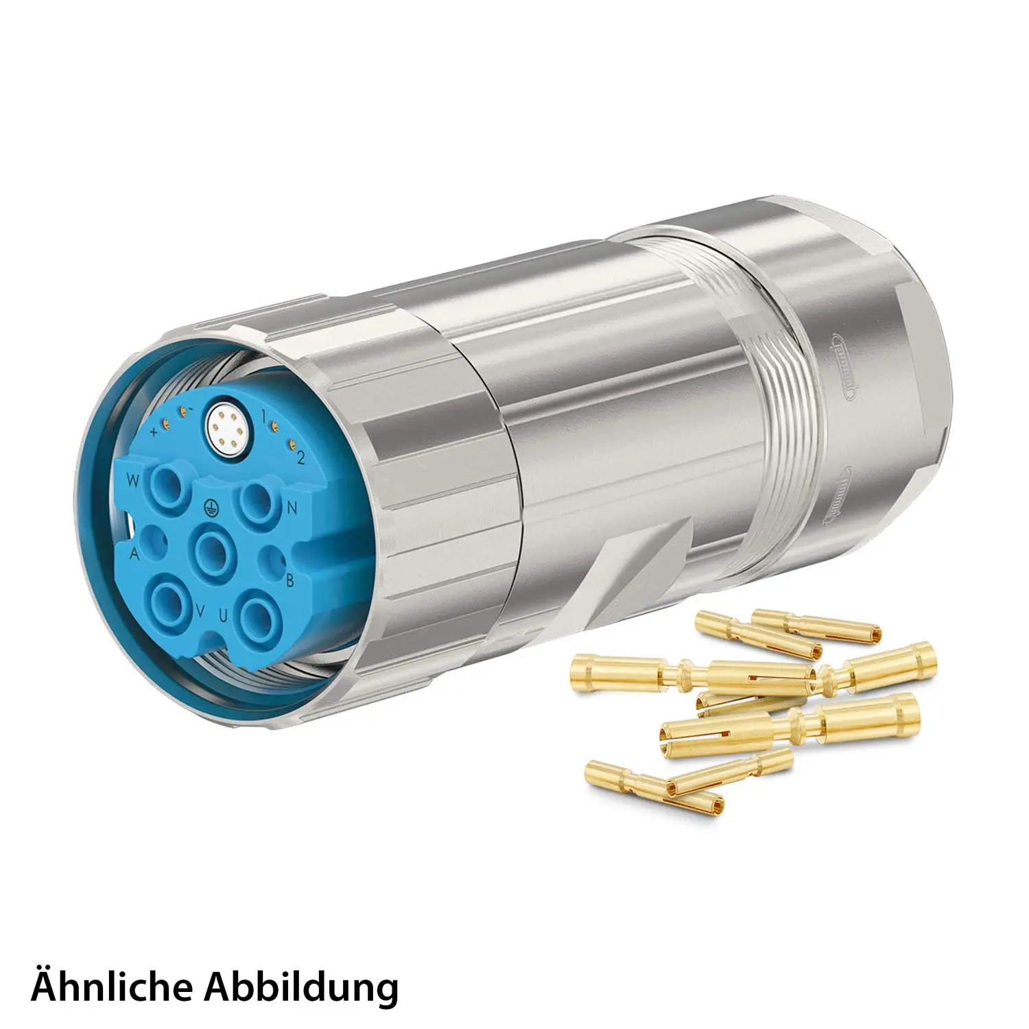 Produktfoto 1 von 799921653K HUMMEL SET inkl. Kontakte M40 Hybrid Kabelsteckverbinder, Crimpeinsatz gerade Polzahl 4+6+6+PE, Buchse Kabelabgang gerade, Klemmbereich 21,0mm - 28,0mm