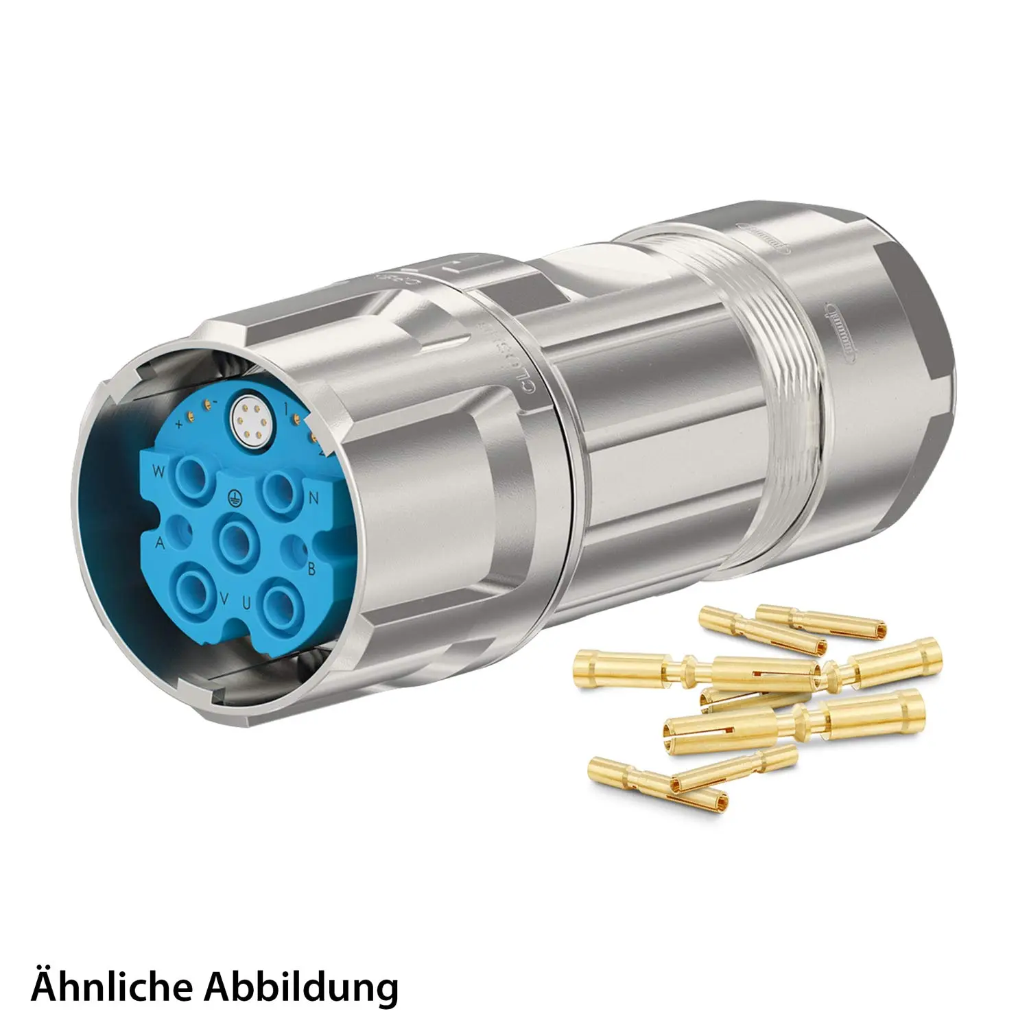Produktfoto 1 von 799921701K HUMMEL SET inkl. Kontakte M40 Hybrid Kabelsteckverbinder, Crimpeinsatz gerade Polzahl 4+6+6+PE, Buchse Kabelabgang gerade, Klemmbereich 21,0mm - 28,0mm