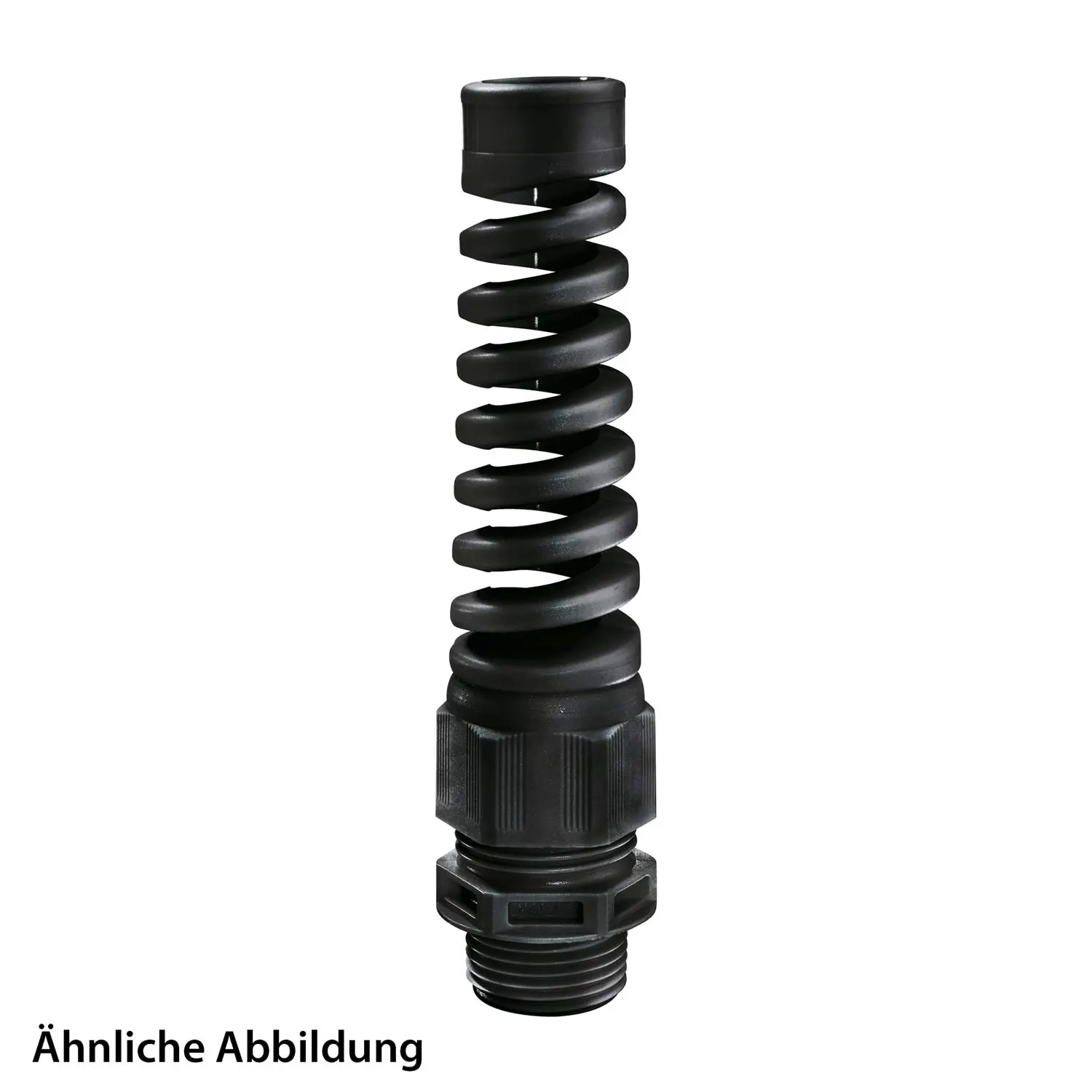 Produktfoto 1 von 10061871 WISKA Verschraubung mit Biegeschutz PG7x1,27 mit Zugentlastung Polyamid (PA) Gewindelänge 8,0mm