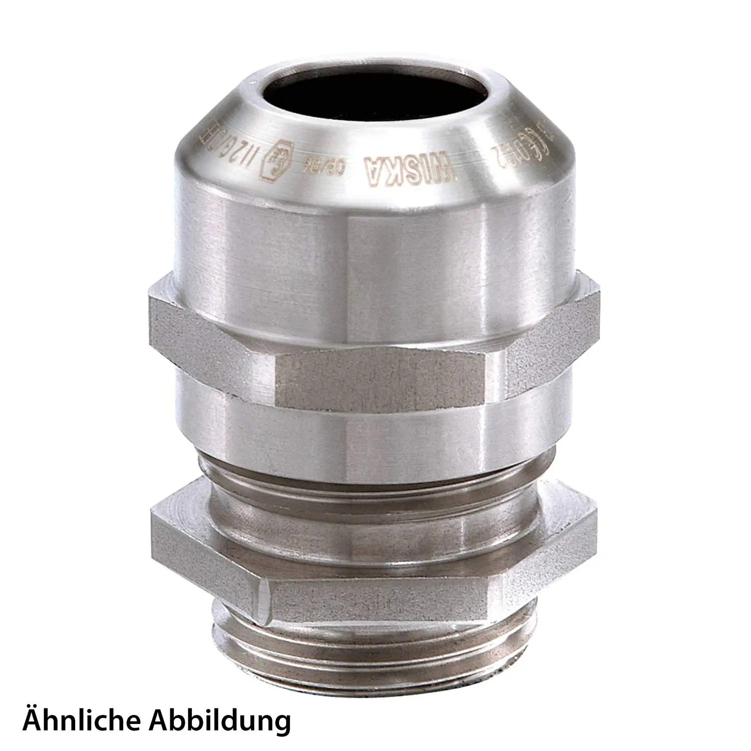 Produktfoto 1 von 10065993 WISKA ATEX-Edelstahlverschraubung niedrige Temperatur M63x1,5 inkl. O-Ring Edelstahl (1.4305) II2DExtbIIICDb / II2GExebIICGb / II 2G (1,2) II 2D (21,22)