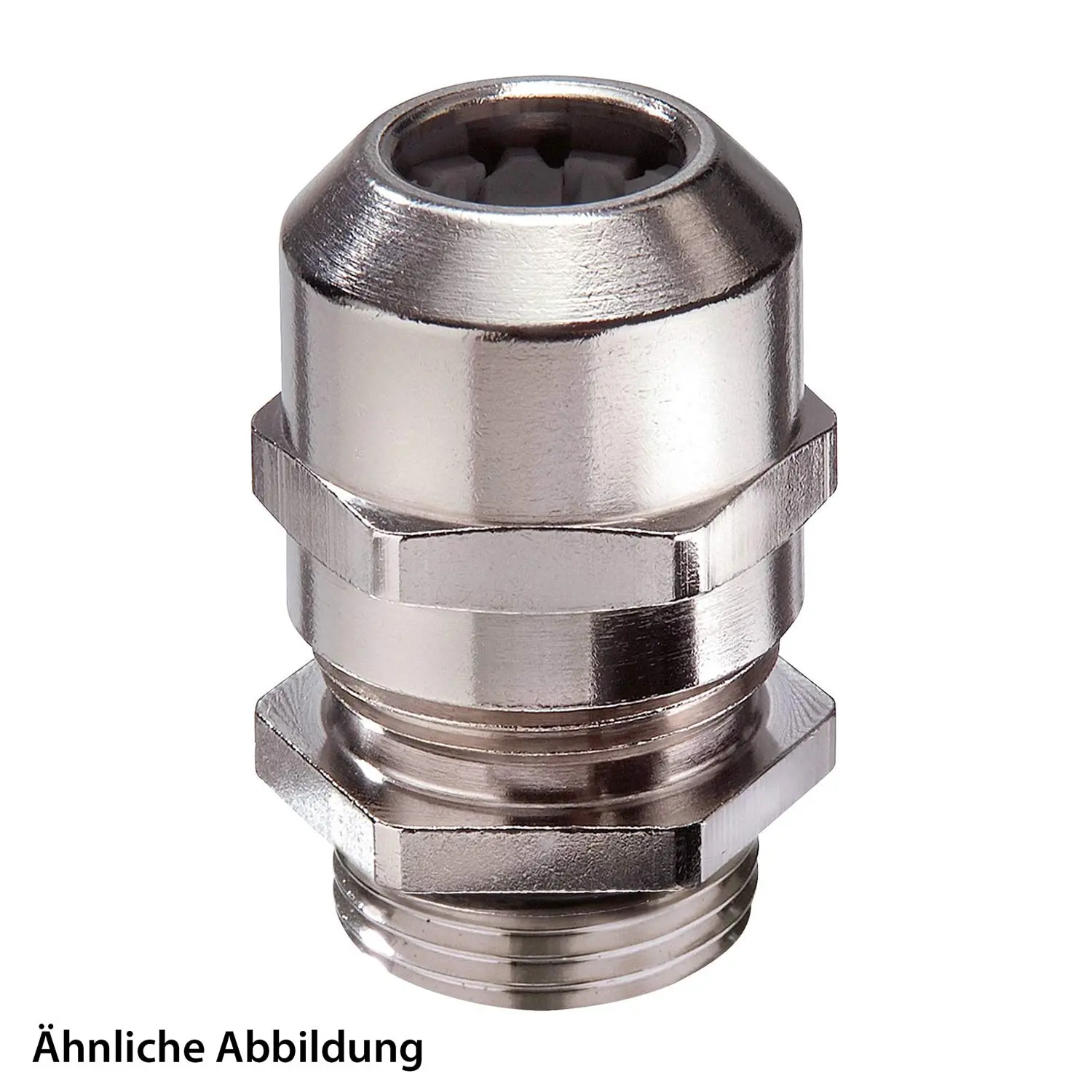 10100687 WISKA Verschraubung PG16x1,41 inkl. O-Ring Messing (CuZn) vernickelt Gewindelänge 6,0mm