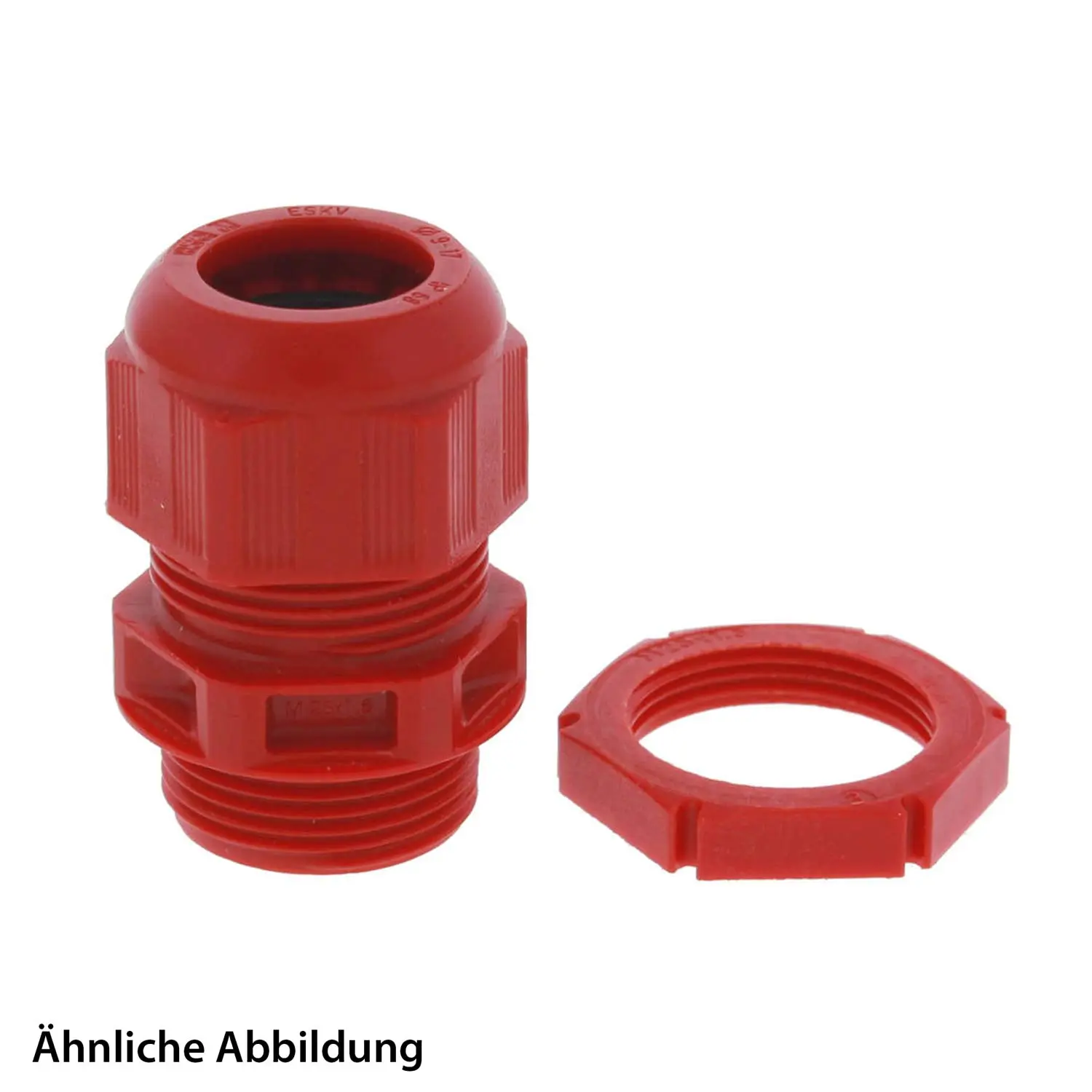 Produktfoto 1 von 10100614 WISKA Verschraubung mit externer Zugentlastung M20x1,5 incl. Gegenmutter Polyamid (PA) Gewindelänge 10,0mm