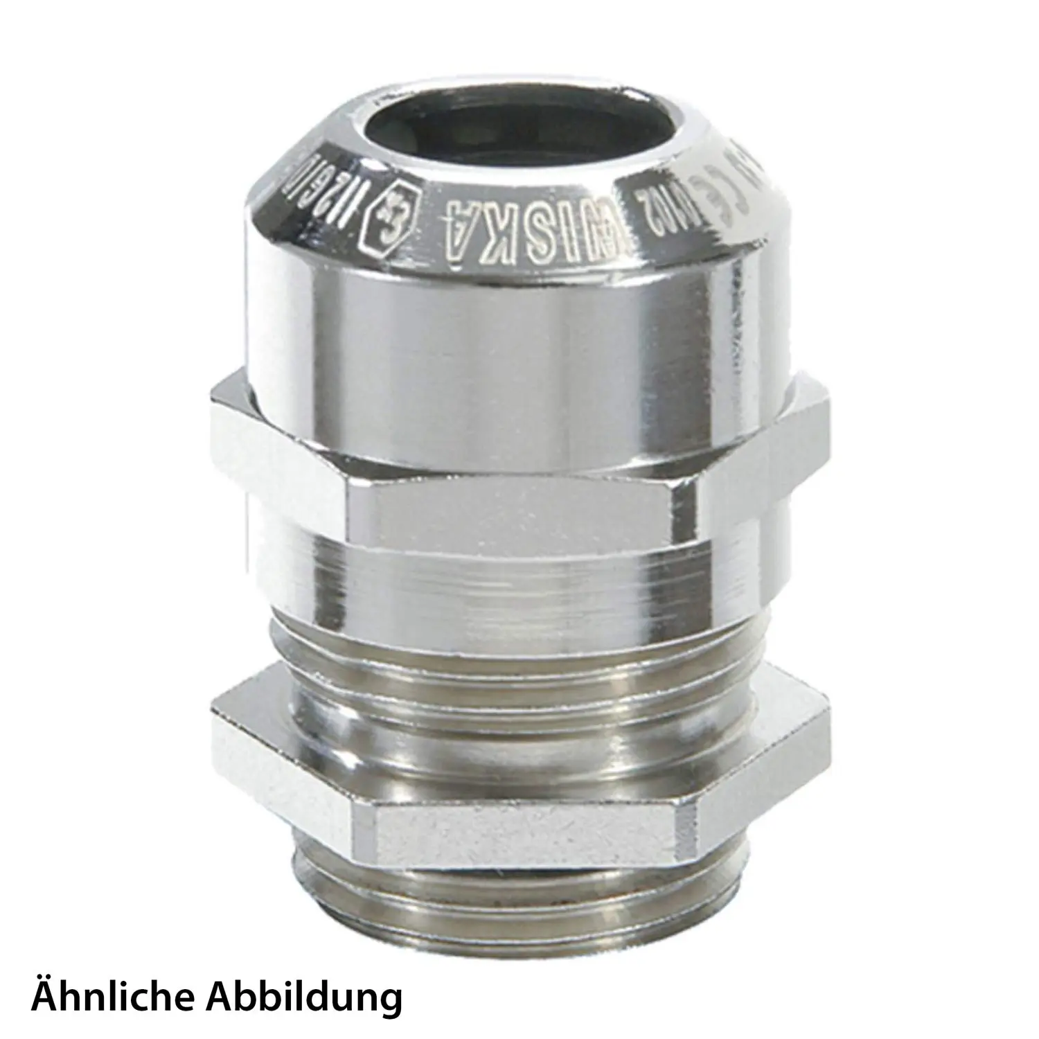 Produktfoto 1 von 10101083 WISKA ATEX-Verschraubung 3/8 Zollx1,411 inkl. O-Ring Messing (CuZn) vernickelt II2DExtbIIICDb / II2GExebIICGb / II 2G (1,2) II 2D (21,22)