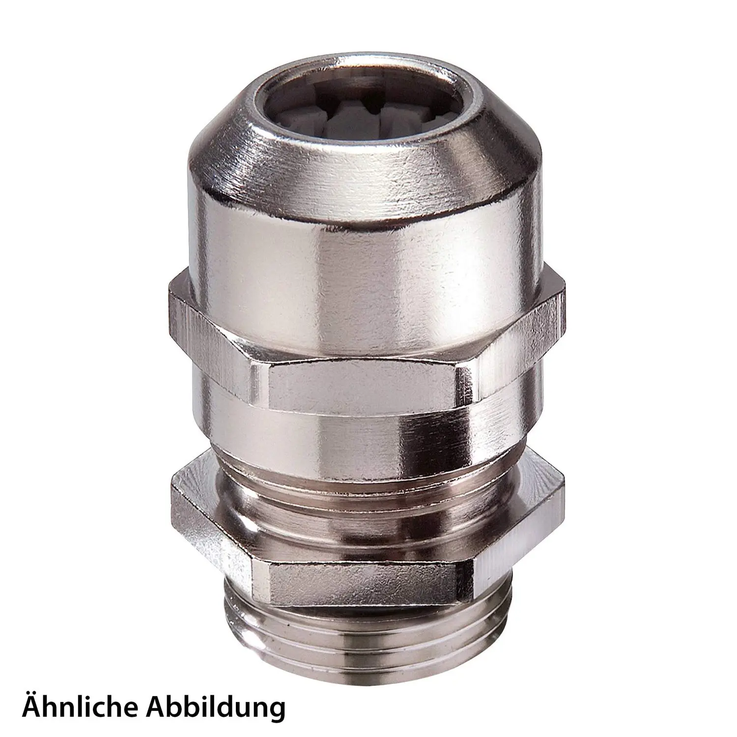Produktfoto 1 von 10101364 WISKA Erweiterungsverschraubung M63x1,5 inkl. O-Ring Messing (CuZn) vernickelt Gewindelänge 10,0mm