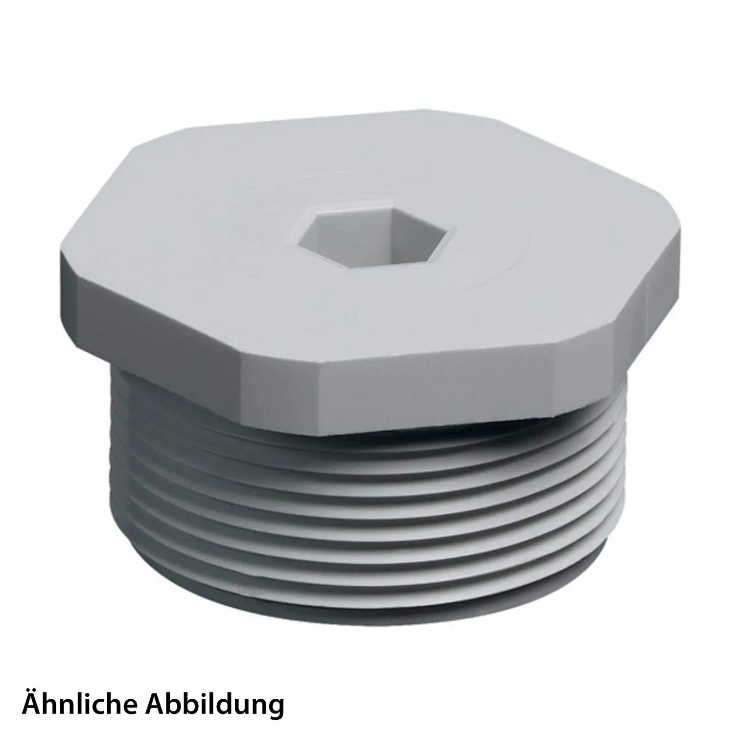 Produktfoto 1 von 10110108 WISKA Blindstopfen M16x1,5 Sechskant innen u. außen inkl. O-Ring Polyamid (PA) Gewindelänge 15,0mm