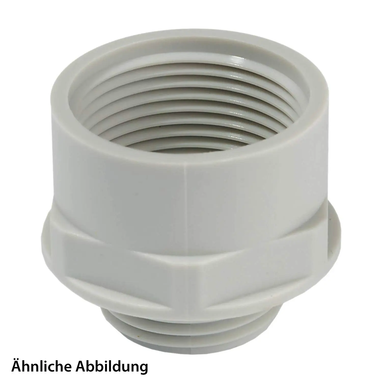 Produktfoto 1 von 10110810 WISKA Adapter-Zwischenstutzen PG/M von PG21x1,588 auf M20x1,5 hoch Sechskant Polyamid (PA) Anschlussgewinde 12,0mm