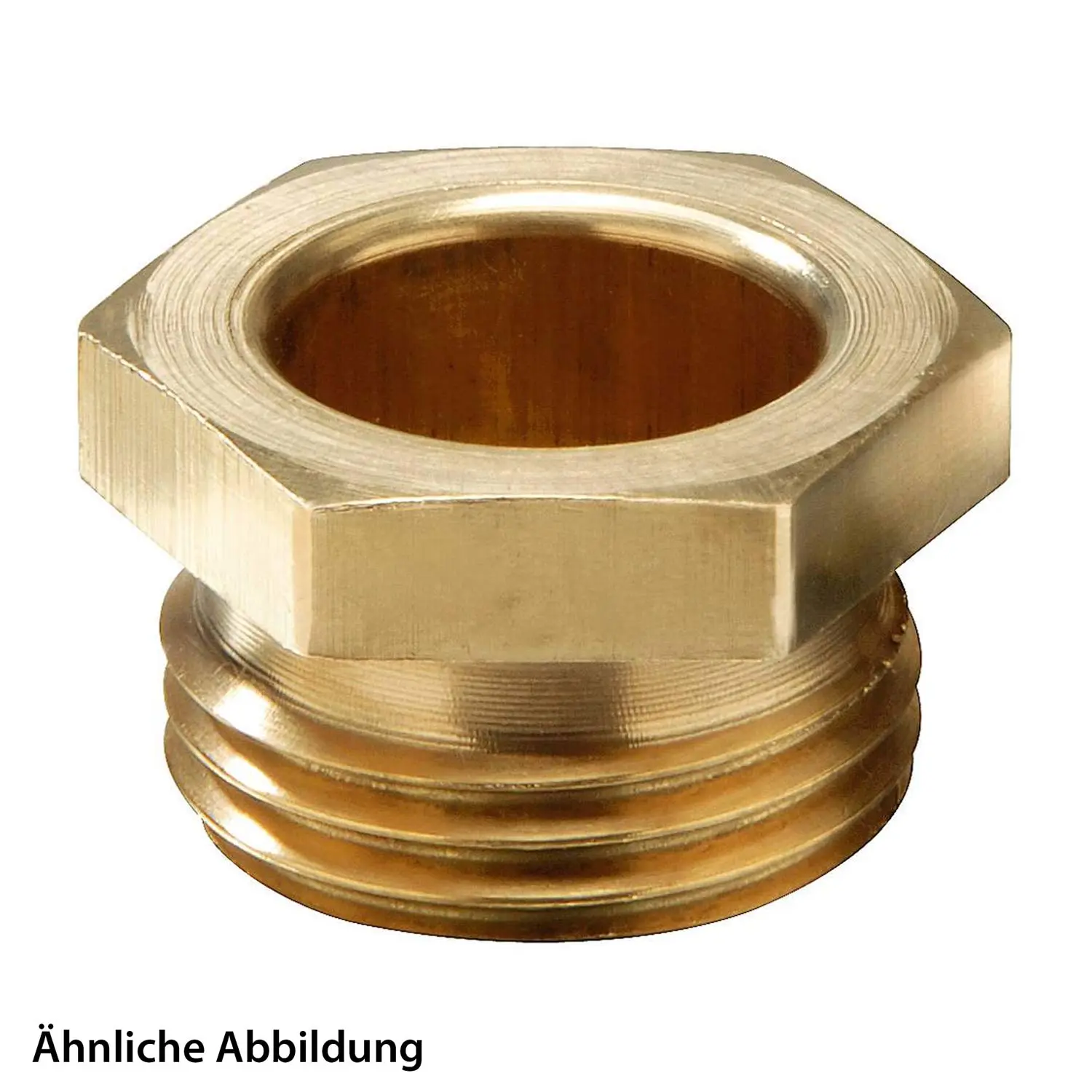 50080089 WISKA Druckschraube M36x2 lang Sechskant Messing (CuZn) blank Gewindelänge 19,0mm