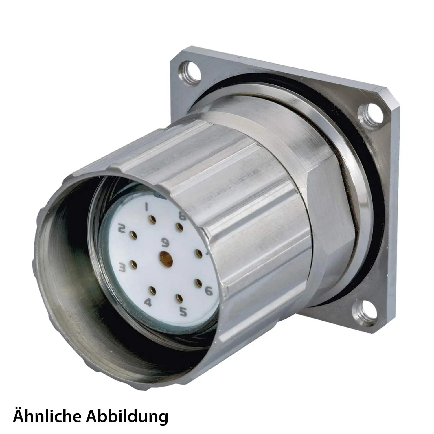 799917380K HUMMEL SET inkl. Kontakte M23 Signal Gerätesteckverbinder, Einlöteinsatz gerade Polzahl 12-pol., Buchse mit Rändelmutter Hinterwand