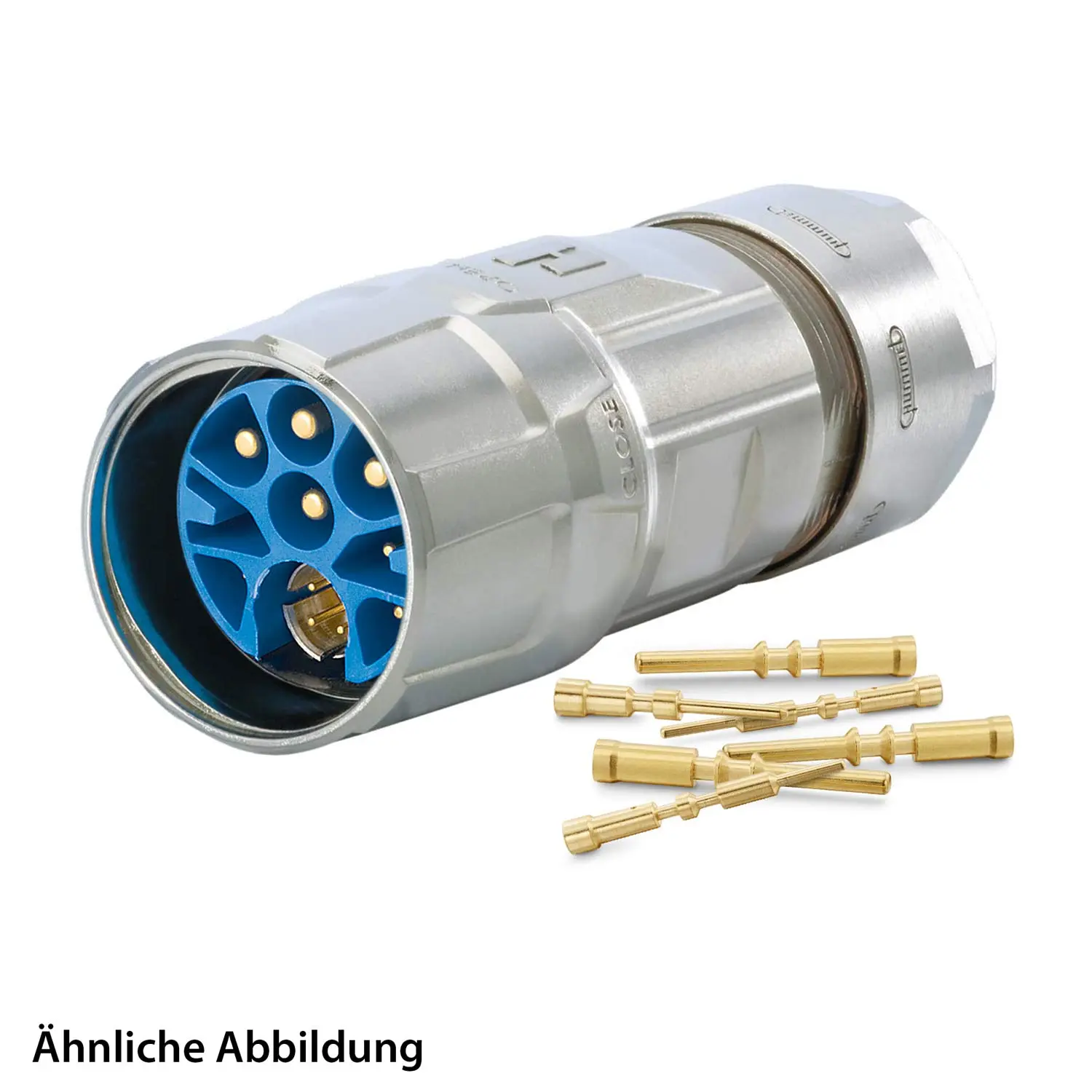 799918072K HUMMEL SET inkl. Kontakte M23 Hybrid Kabelsteckverbinder, Crimpeinsatz gerade Polzahl 3+4+4+PE, Stift Klemmbereich 7,0mm - 12,0mm