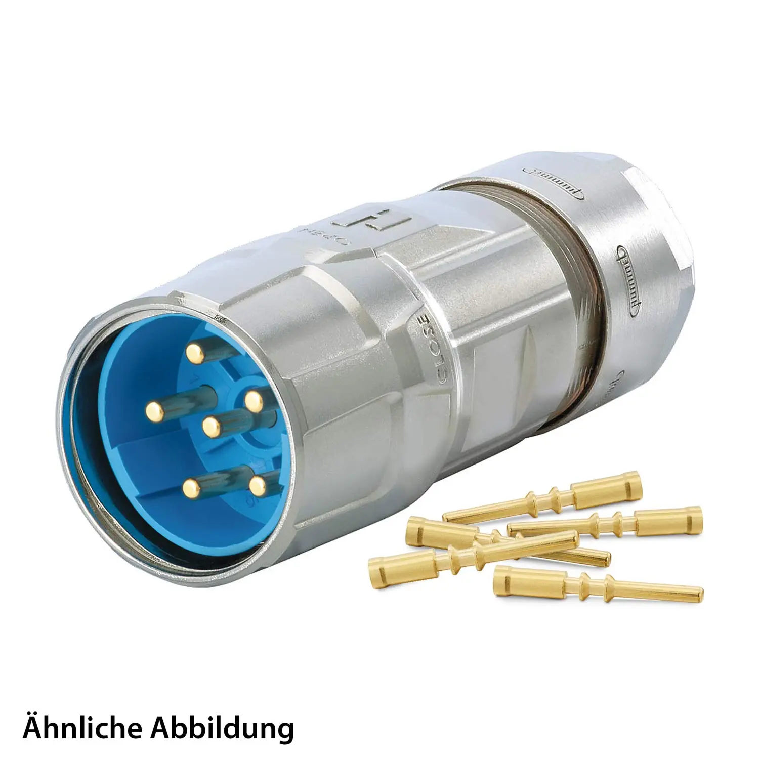 799918057K HUMMEL SET inkl. Kontakte M23 Leistung Kabelsteckverbinder, Crimpeinsatz gerade Polzahl 3+5+PE, Stift Klemmbereich 7,0mm - 12,0mm