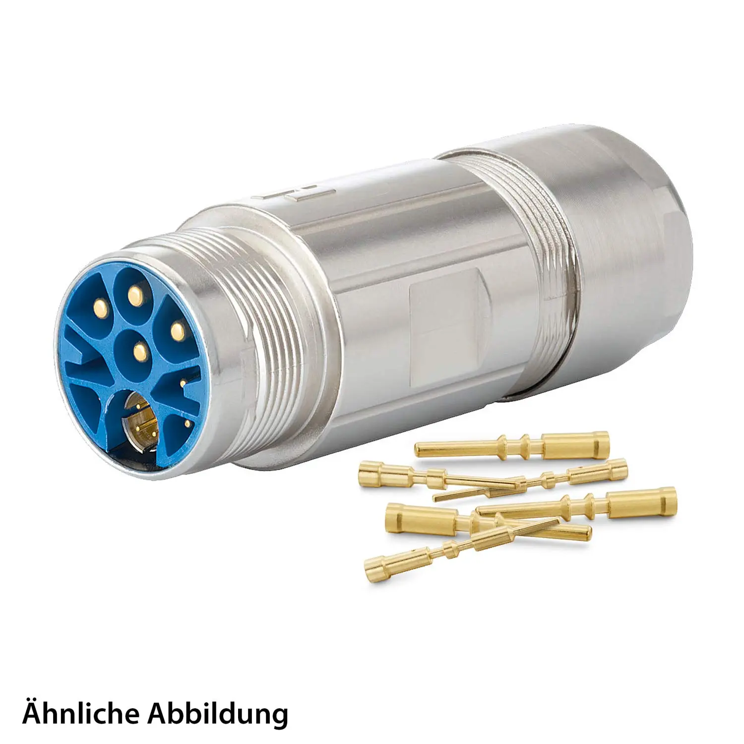 Produktfoto 1 von 799918192K HUMMEL SET inkl. Kontakte M23 Hybrid Kupplungssteckverbinder, Crimpeinsatz gerade Polzahl 3+4+4+PE, Stift Klemmbereich 11,0mm - 17,0mm