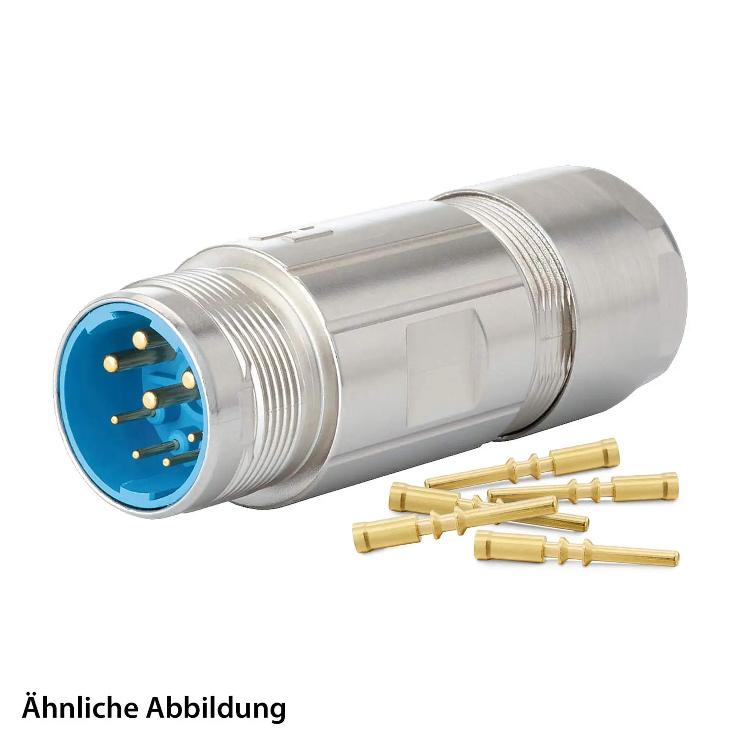 799918145K HUMMEL SET inkl. Kontakte M23 Leistung Kupplungssteckverbinder, Crimpeinsatz gerade Polzahl 10-pol., Stift Klemmbereich 7,0mm - 12,0mm