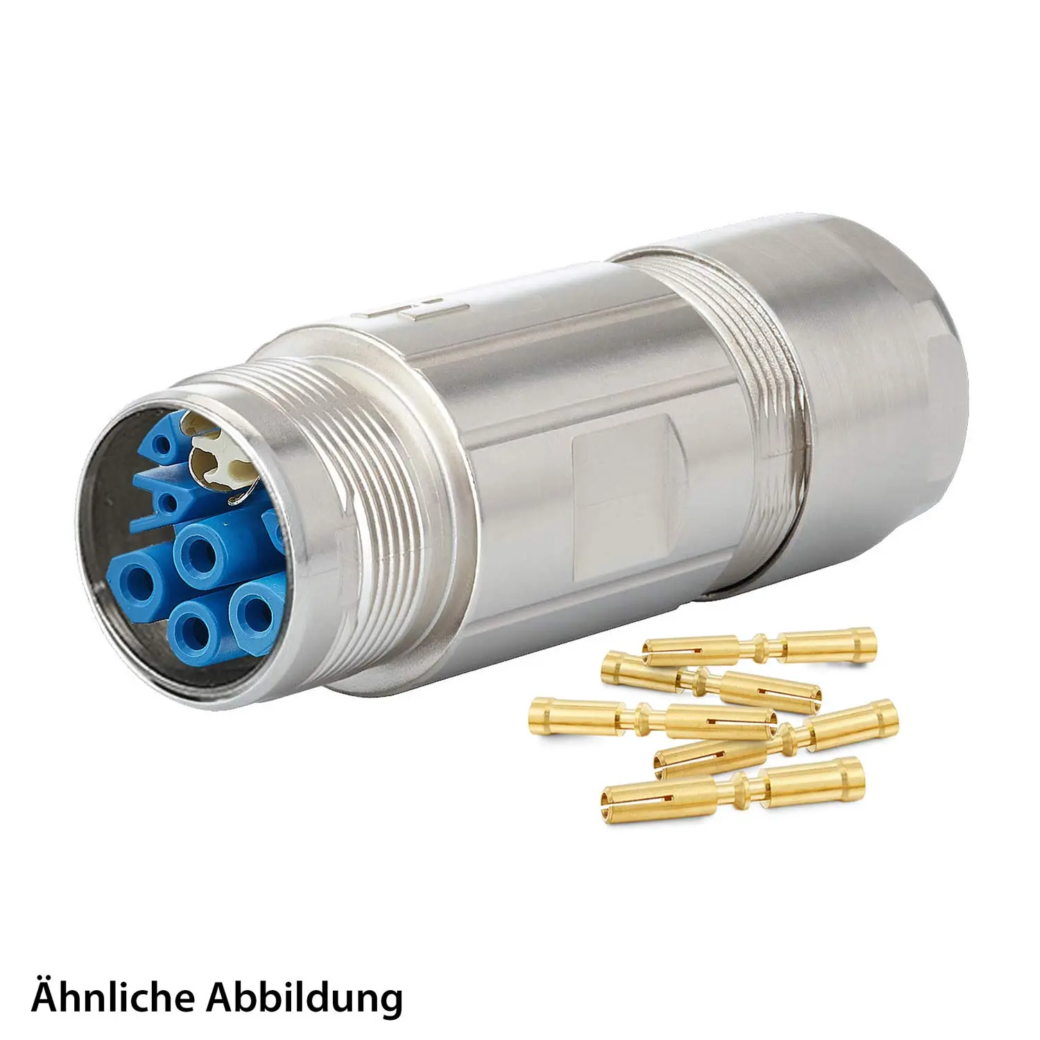 Produktfoto 1 von 799918155K HUMMEL SET inkl. Kontakte M23 Hybrid Kupplungssteckverbinder, Crimpeinsatz gerade Polzahl 3+4+4+PE, Buchse Klemmbereich 7,0mm - 12,0mm