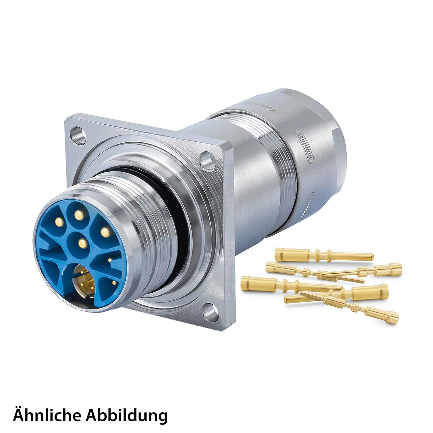 Produktfoto 1 von 799918229K HUMMEL SET inkl. Kontakte M23 Hybrid Wanddurchführung Kupplung, Crimpein. gerade Polzahl 3+4+4+PE, Stift Vorder- oder Hinterwand, Klemmbereich 7,0mm - 12,0mm