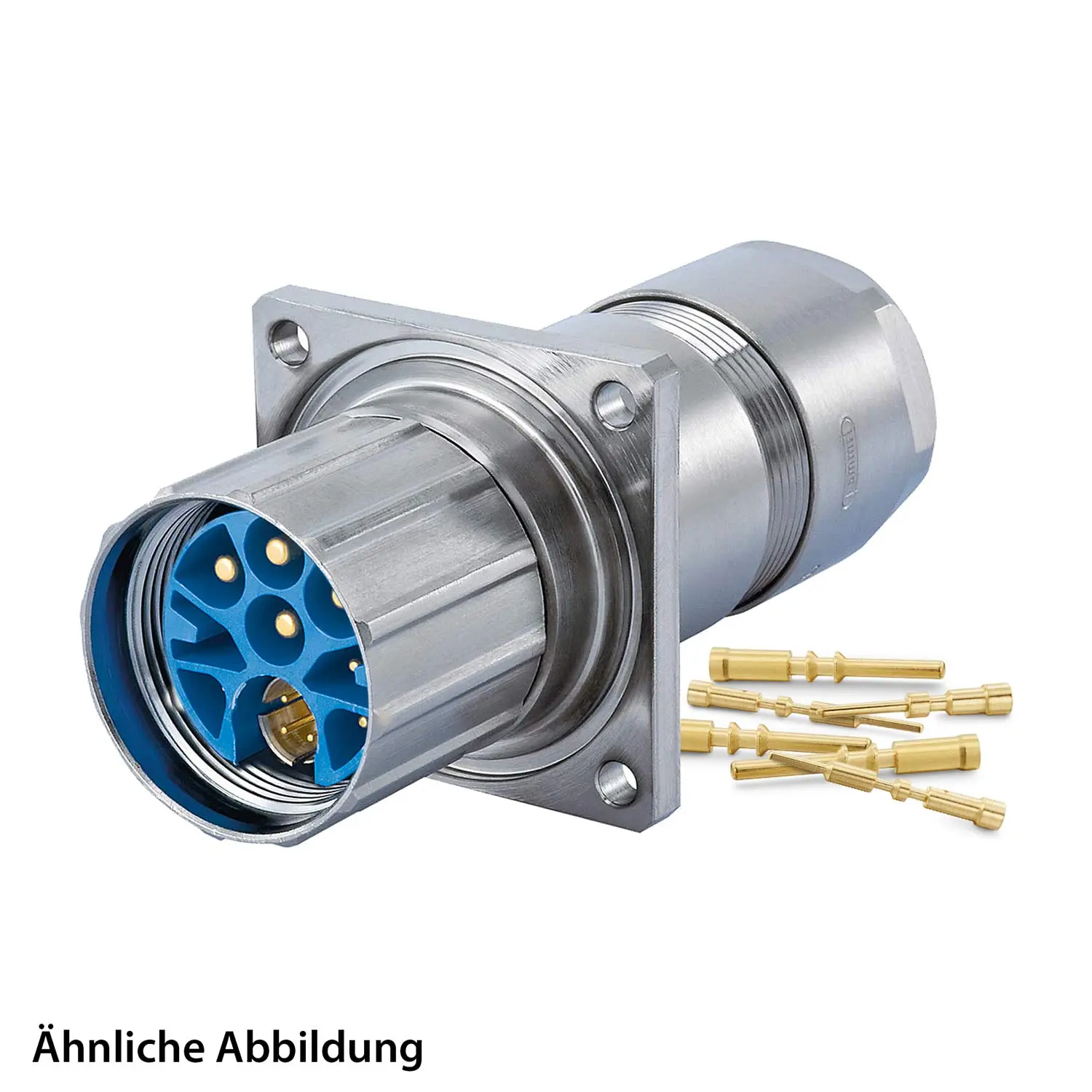 Produktfoto 1 von 799918351K HUMMEL SET inkl. Kontakte M23 Hybrid Wanddurchführung, Crimpeinsatz gerade Polzahl 3+4+4+PE, Stift Vorder- oder Hinterwand, Klemmbereich 11,0mm - 17,0mm