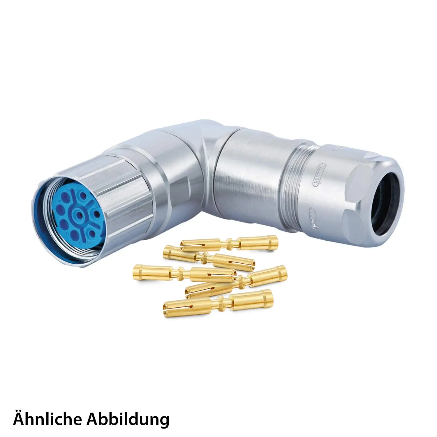 799918439K HUMMEL SET inkl. Kontakte M23 Leistung Kabelsteckverbinder, Crimpeinsatz gewinkelt Polzahl 5+PE, Buchse drehbar Klemmbereich 7,0mm - 12,0mm