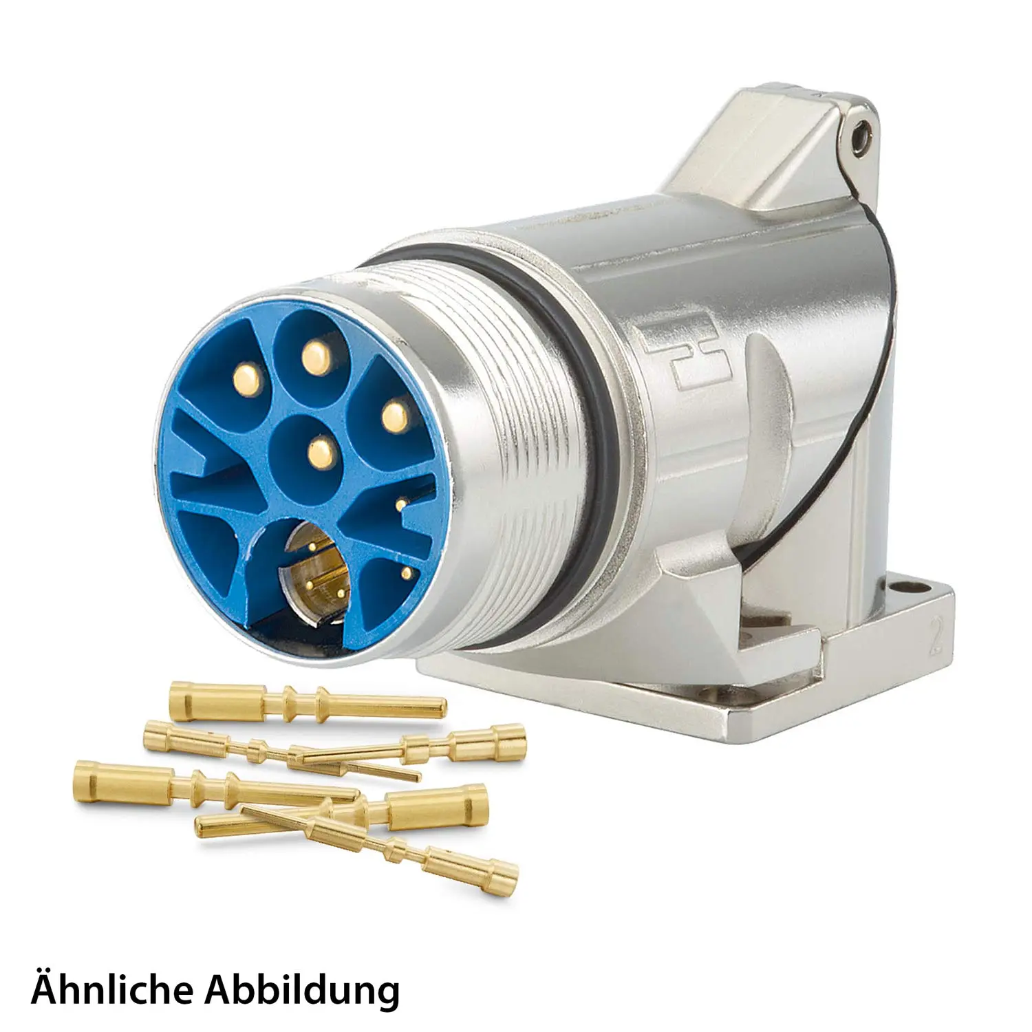 Produktfoto 1 von 799918989K HUMMEL SET inkl. Kontakte M23 Hybrid Gerätesteckverbinder, Crimpeinsatz gewinkelt Polzahl 3+4+4+PE, Stift Vorderwand