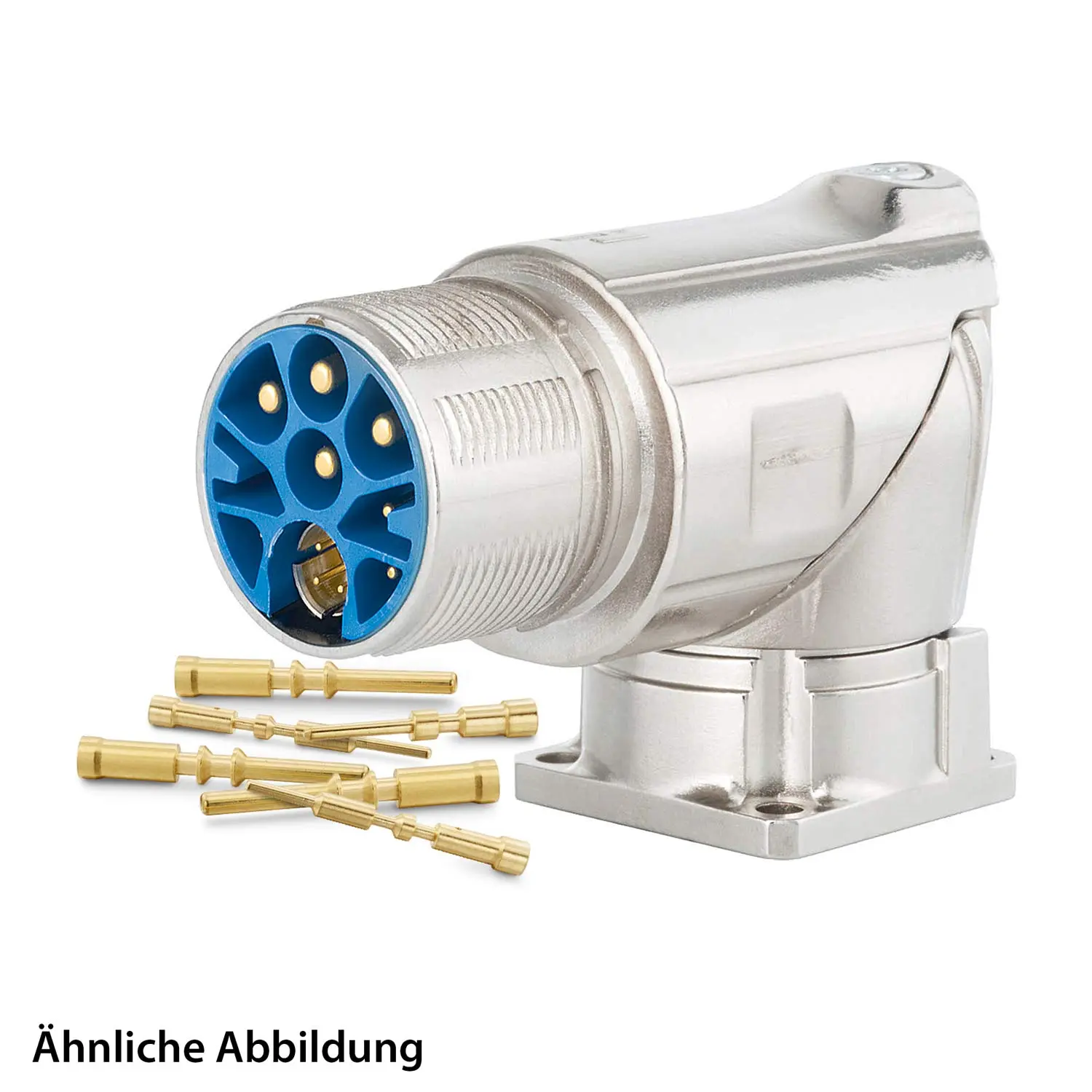 Produktfoto 1 von 799919151K HUMMEL SET inkl. Kontakte M23 Hybrid Gerätesteckverbinder, Crimpeinsatz gewinkelt Polzahl 3+4+4+PE, Stift drehbar um 300 Grad Vorderwand