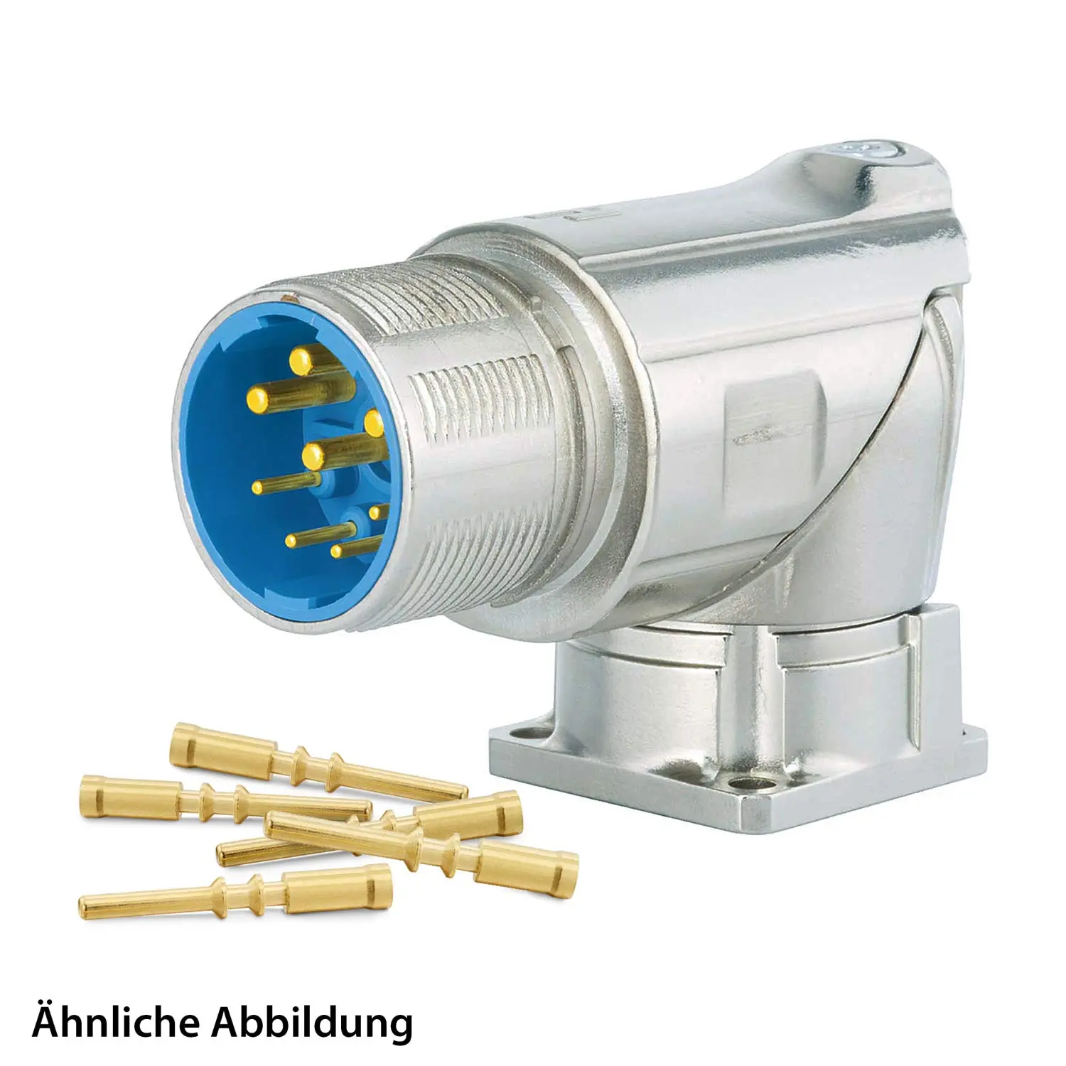 799919172K HUMMEL SET inkl. Kontakte M23 Leistung Gerätesteckverbinder, Crimpeinsatz gewinkelt Polzahl 3+5+PE, Stift drehbar um 300 Grad Vorderwand
