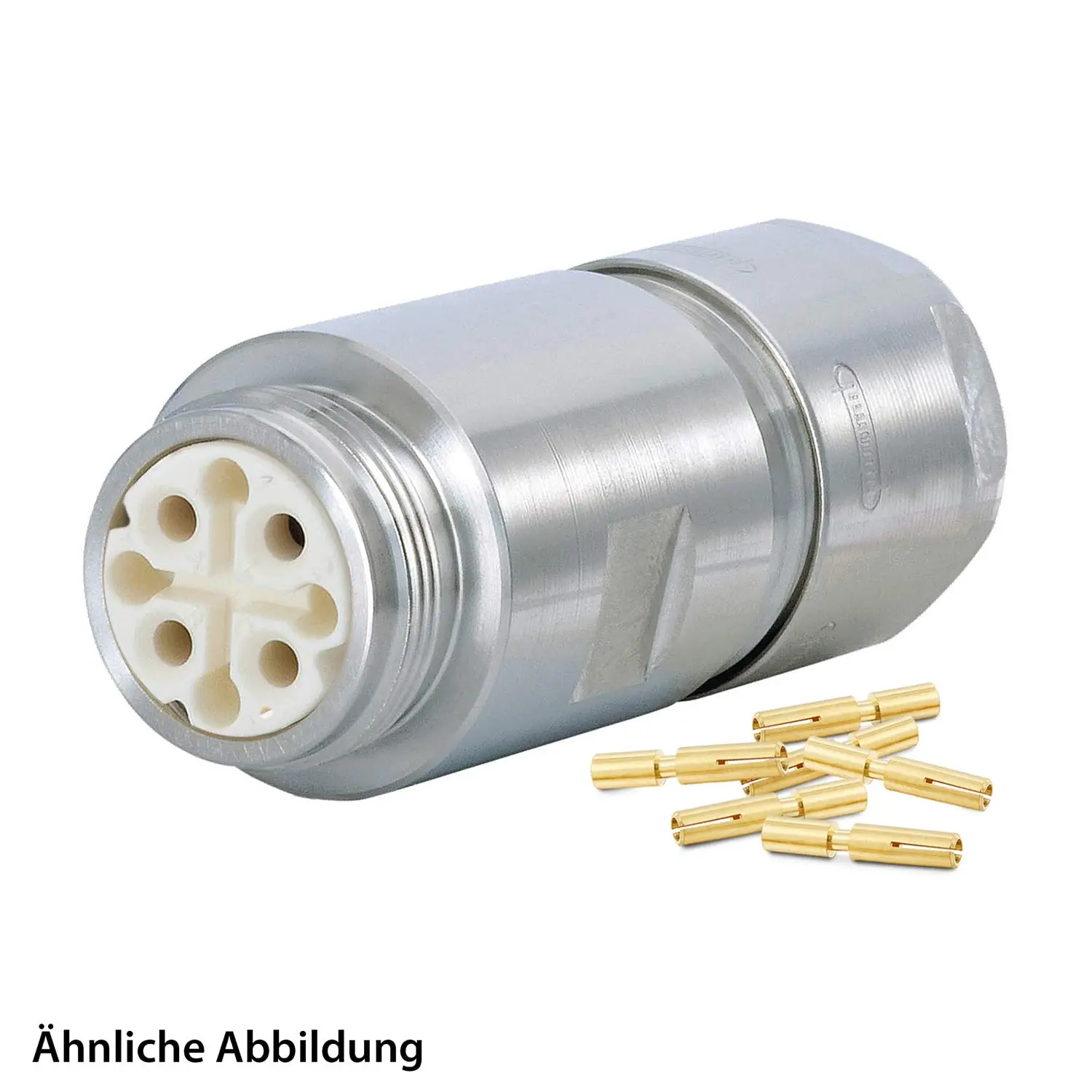 Produktfoto 1 von 799919247K HUMMEL SET inkl. Kontakte M16 INOX Kupplungssteckverbinder, Crimp gerade Polzahl 3+4+PE, Buchse Kabelabgang gerade, Klemmbereich 3,0mm - 6,0mm