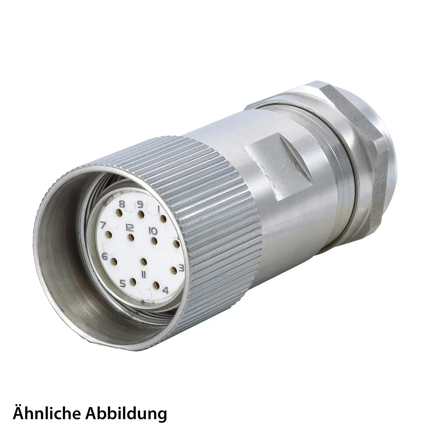 799919884K HUMMEL SET inkl. Kontakte M23 Signal INOX Kabelsteckverbinder EMV Löteinsatz gerade Polzahl 9-pol. 1+8, Buchse Kabelabgang gerade, Klemmbereich 7,0mm - 12,0mm