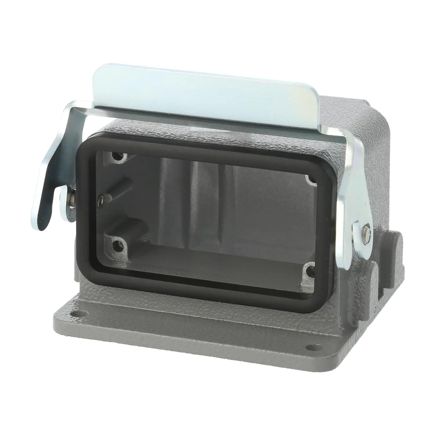 Produktfoto 1 von 04300100901 HARTING Han 10B Drive Motorsteckverbinder mit 1 Bügel 1 Sicherheitsbügel Metall