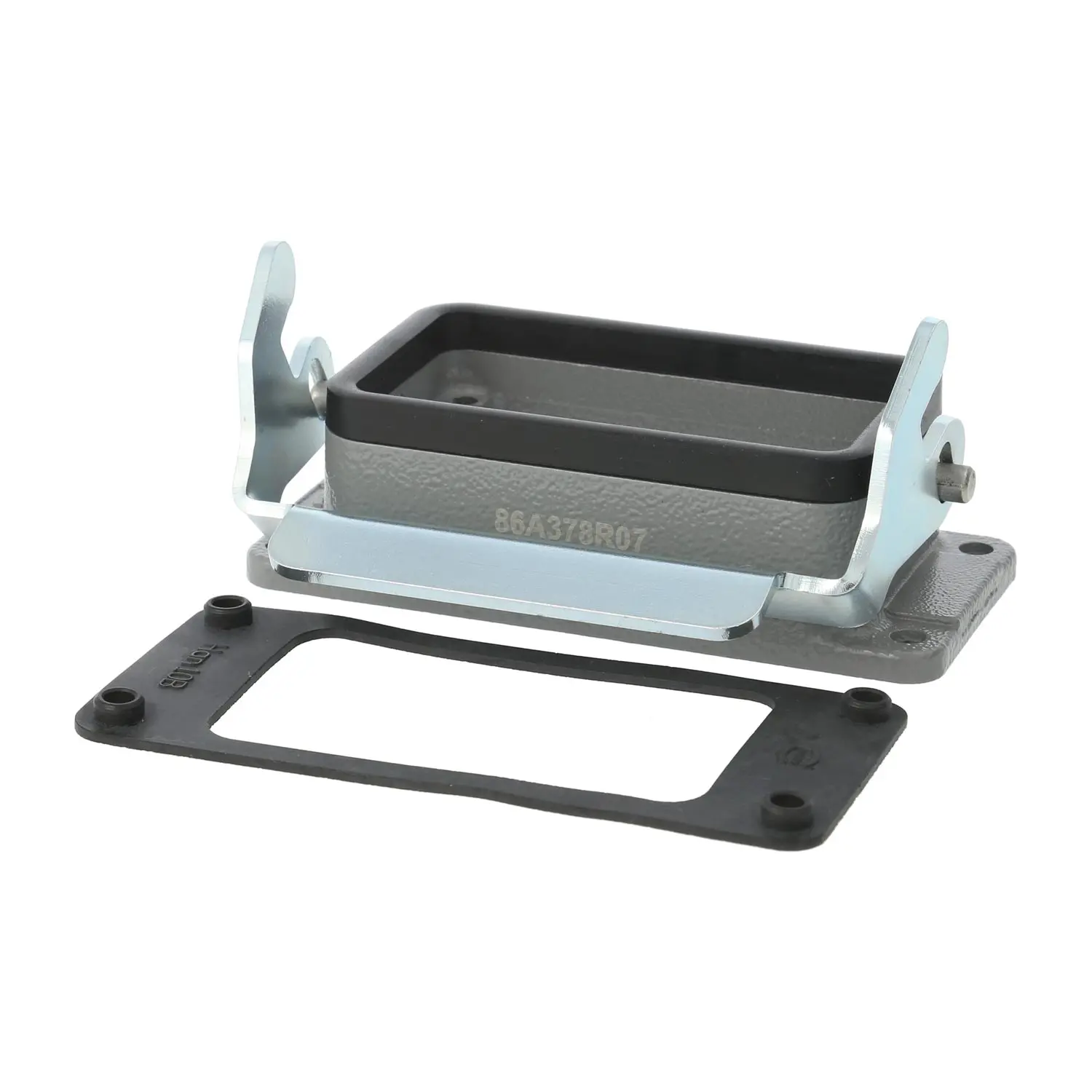04300100305 HARTING Han 10B Anbaugehäuse mit 1 Längsbügel 1 Sicherheitsbügel Metall