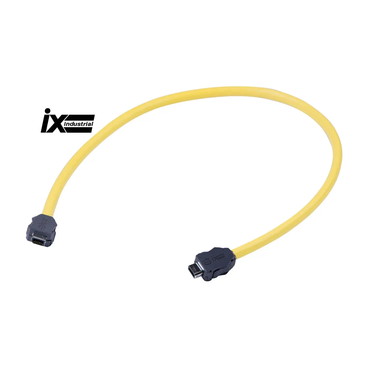 Produktfoto 1 von 33480653830010 HARTING ix Industrial Typ-A / RJ45, Ethernet Verkabelung Cat. 6A mit 1/1 Verdrahtung 10 / 8-polig gerade, 4x2xAWG28/7 Bauform Seite 1 ix Industrial Typ A IP20