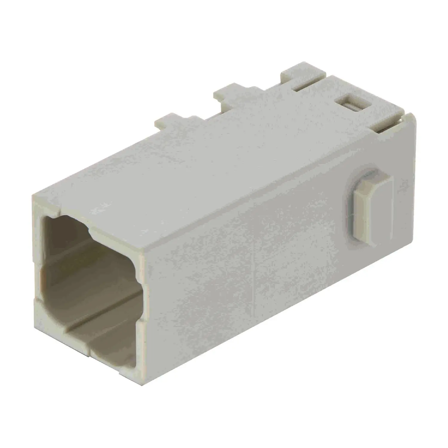 Produktfoto 1 von 09149041001 HARTING Han Domino EE Modul cube, kleiner Tab Stifteinsatz (M) Crimpanschluss, 4-polig 400V, 16A
