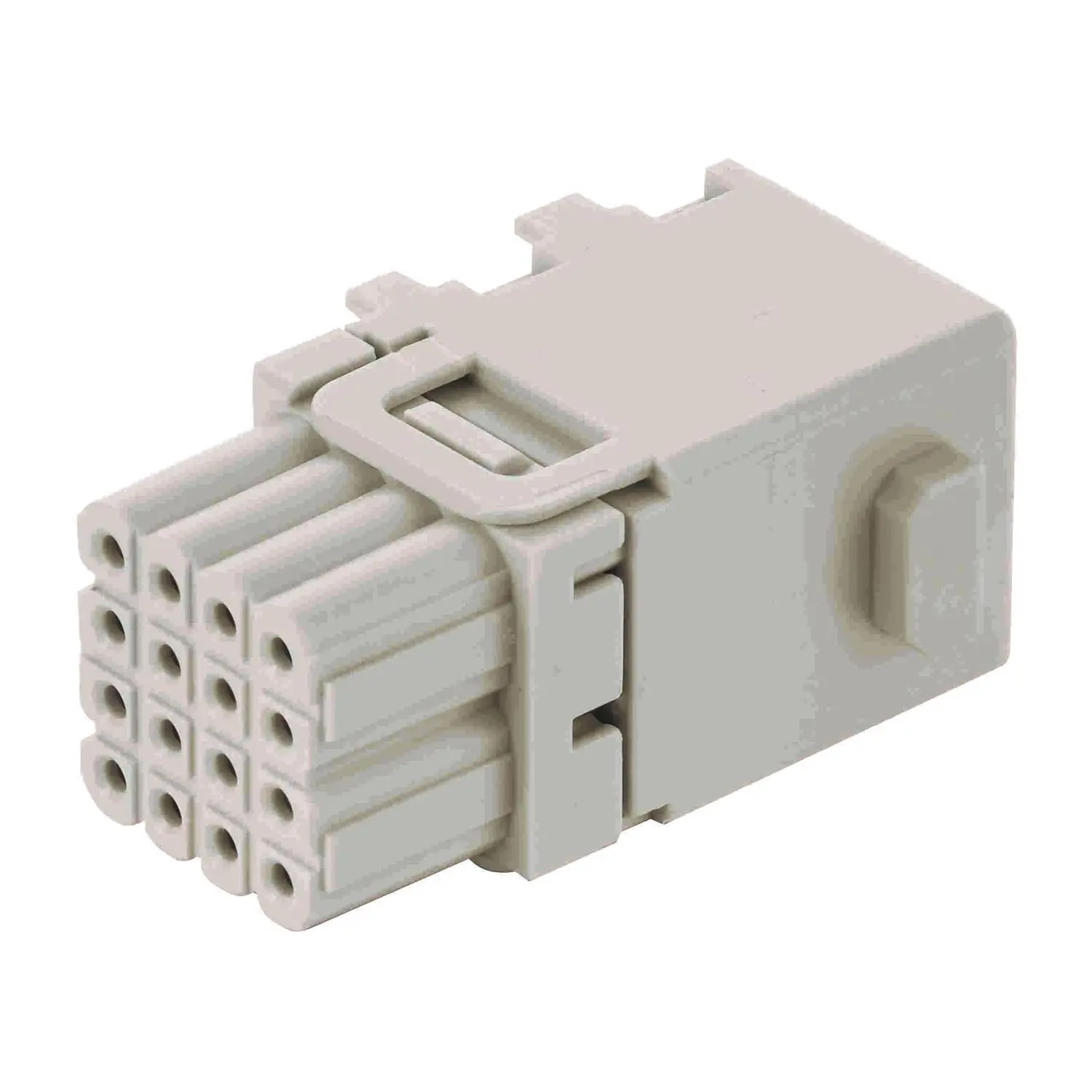 Produktfoto 1 von 09149161101 HARTING Han Domino HD Modul cube, kleiner Tab Buchseneinsatz (F) Crimpanschluss, 16-polig 32V, 4A