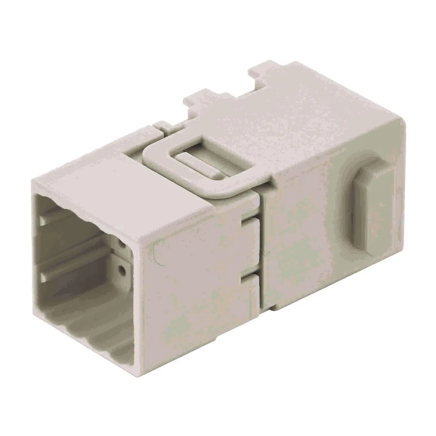 Produktfoto 1 von 09149162001 HARTING Han Domino HD Modul cube, großer Tab Stifteinsatz (M) Crimpanschluss, 16-polig 32V, 4A
