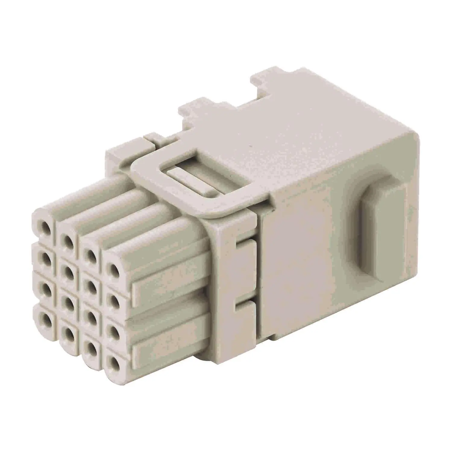 Produktfoto 1 von 09149162101 HARTING Han Domino HD Modul cube, großer Tab Buchseneinsatz (F) Crimpanschluss, 16-polig 32V, 4A