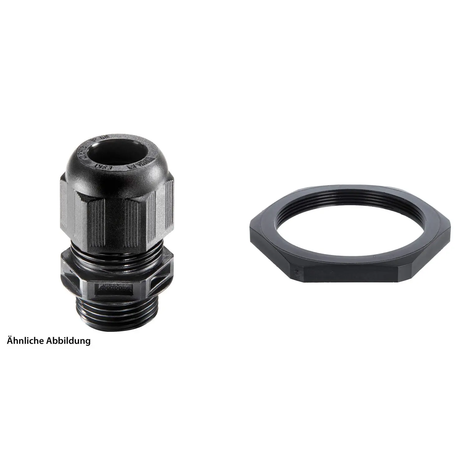 Produktfoto 1 von 59912024K WISKA Verschraubung niedrige Temperatur mit Gegenmutter M63x1,5 Polyamid (PA) Gewindelänge 15,0mm