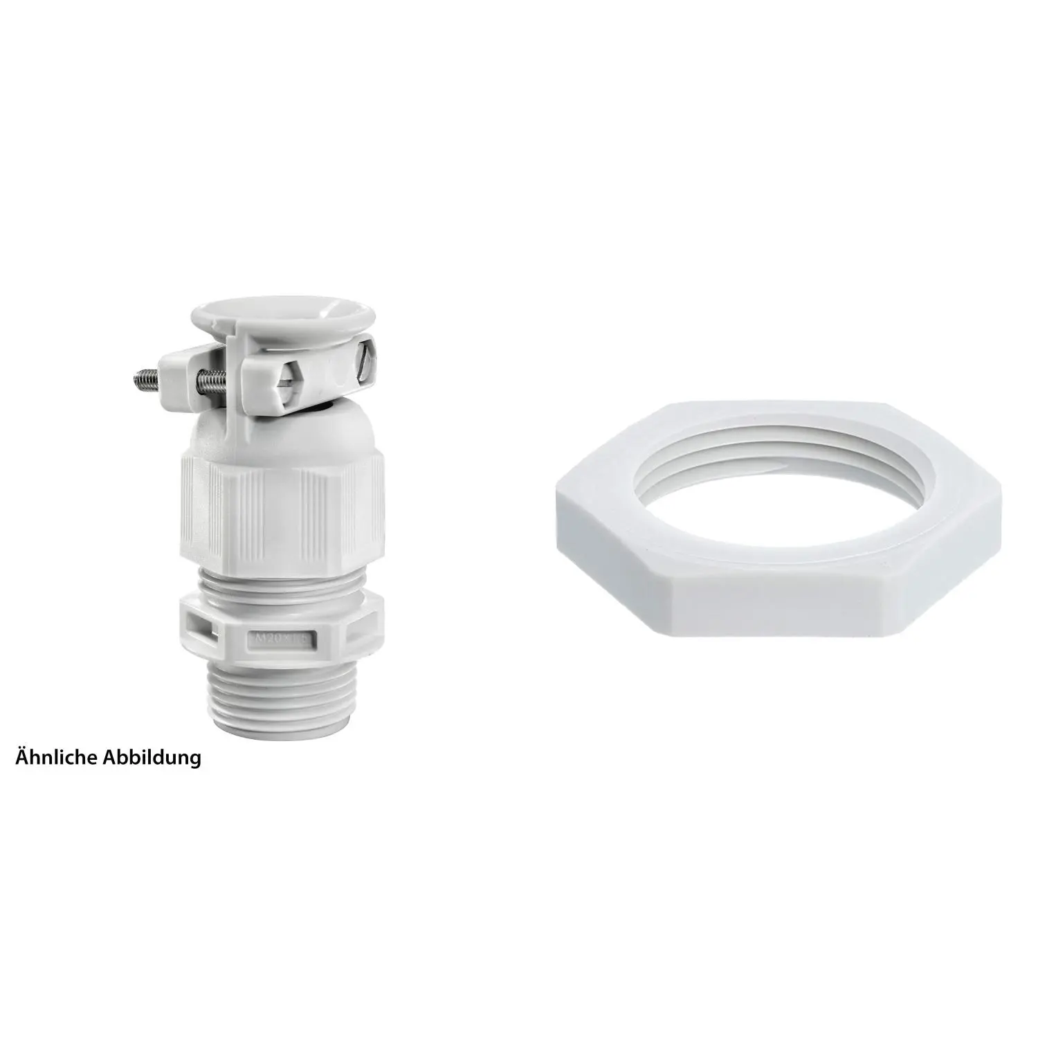 59911764K WISKA Verschraubung mit externer Zugentlastung und Gegenmutter M25x1,5 Polyamid (PA) Gewindelänge 10,0mm