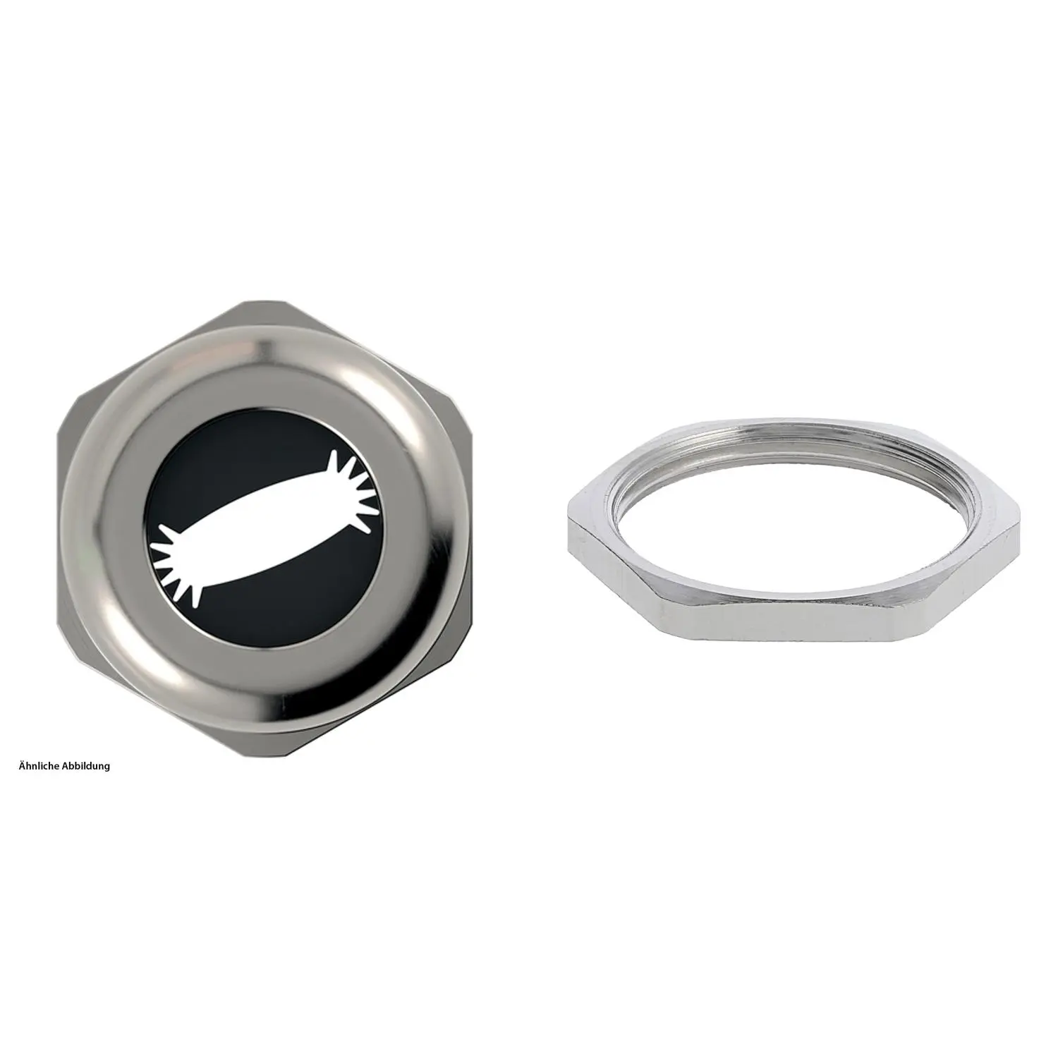 Produktfoto 1 von 59911396K LAPP Flachkabelverschraubung mit Gegenmutter M32x1,5 Messing (CuZn) vernickelt Gewindelänge 9,0mm