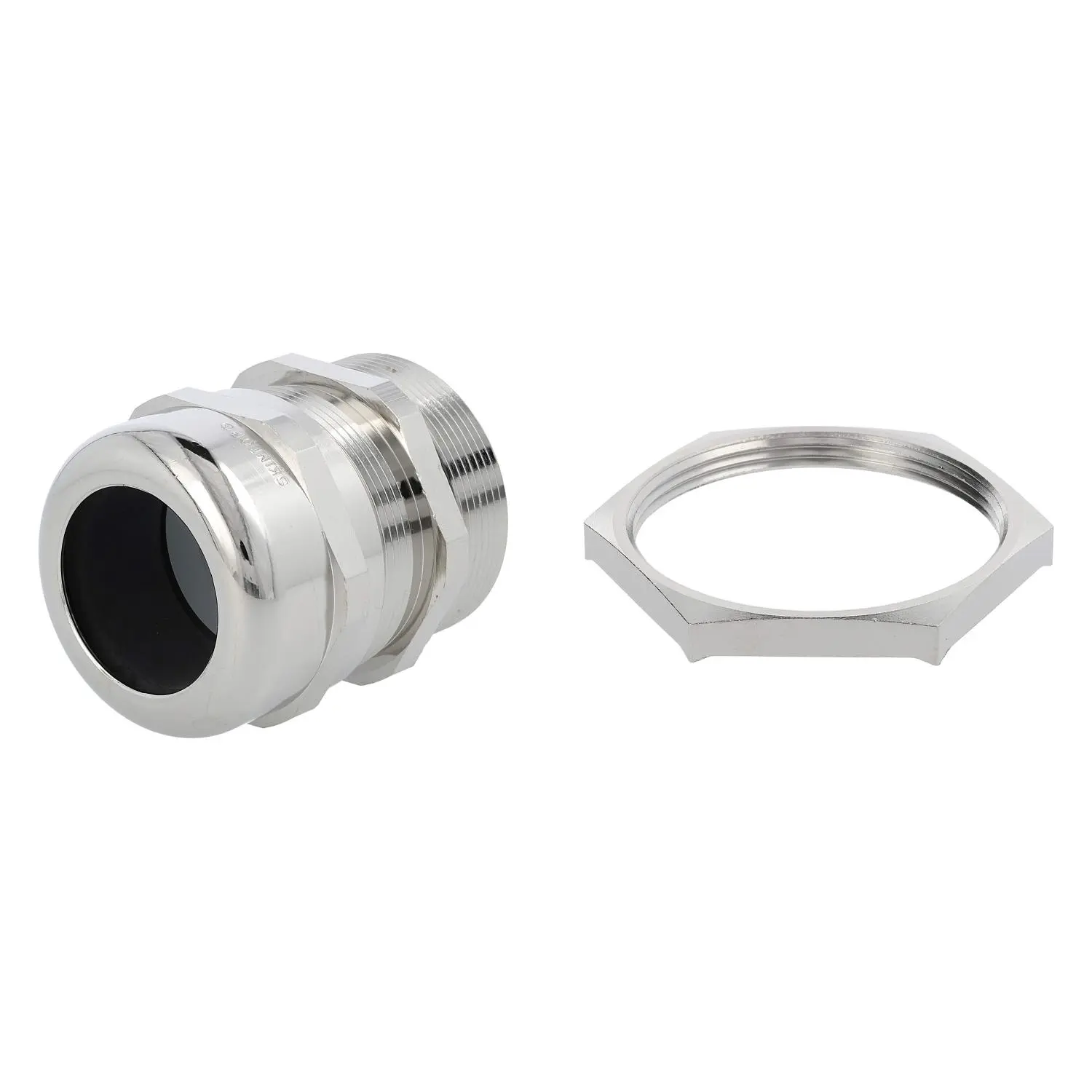 Produktfoto 1 von 59911528K LAPP Verschraubung EMV mit Gegenmutter PG36x1,588 Messing (CuZn) vernickelt Gewindelänge 15,0mm