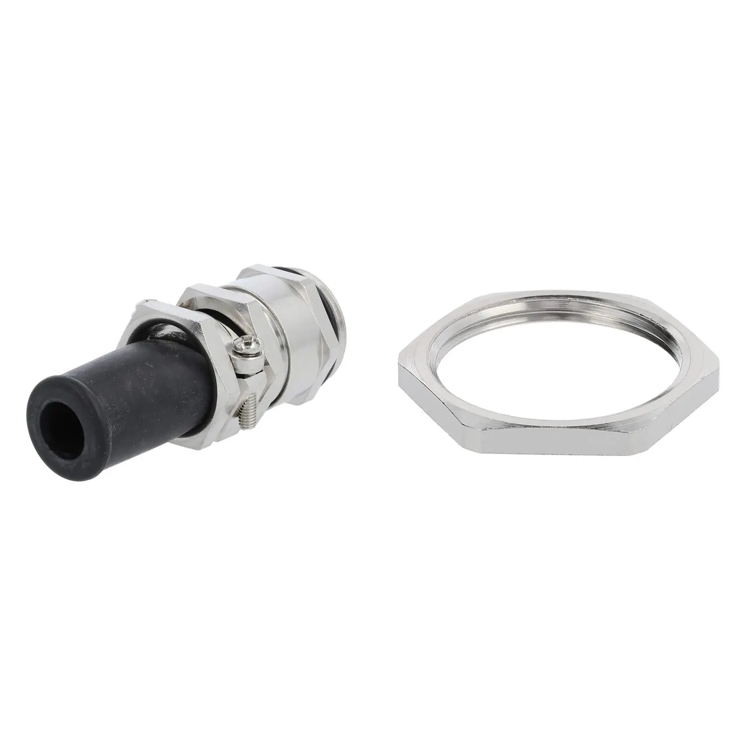 59911716K LAPP Verschraubung mit Biegeschutz und Gegenmutter PG21x1,588 Sechskant-Zwischenstutzen Messing (CuZn) vernickelt Gewindelänge 7,0mm