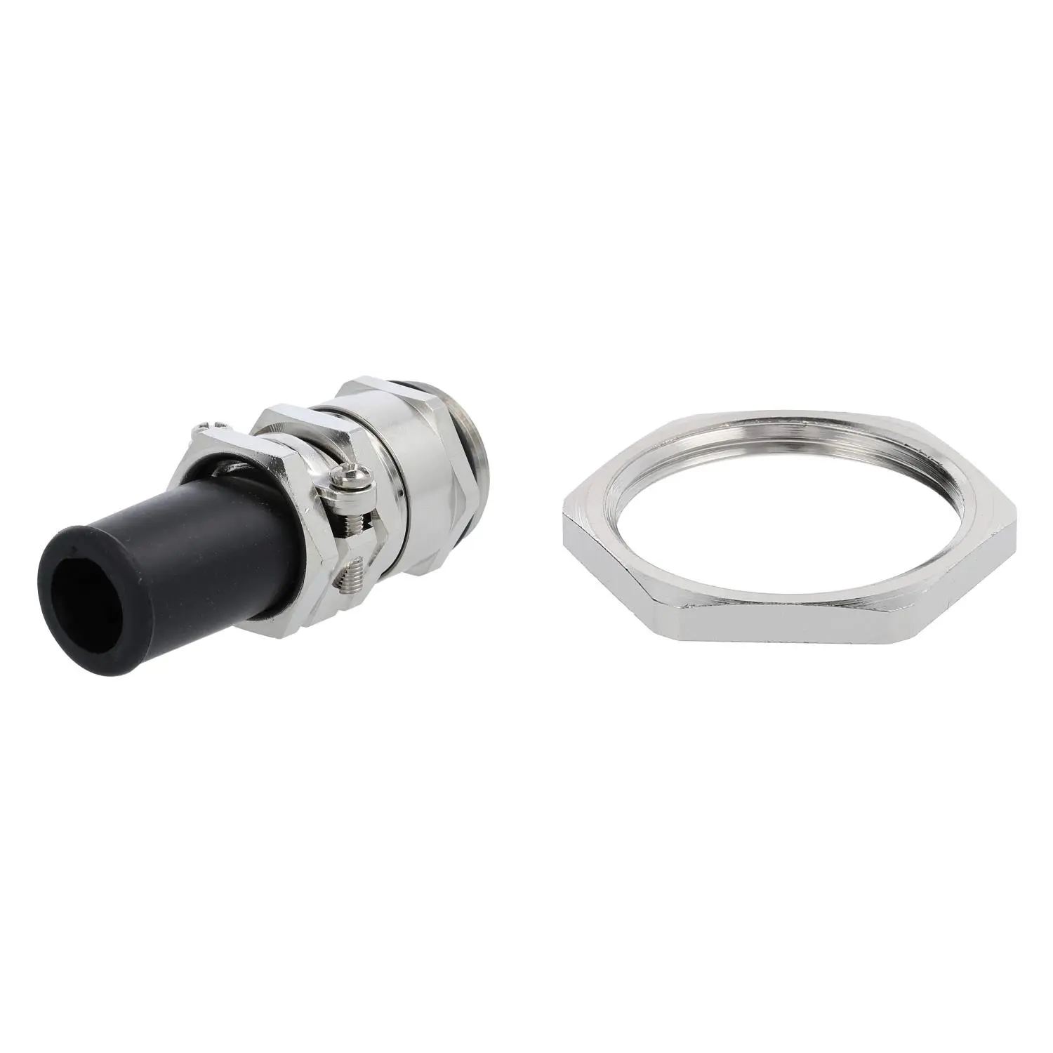 59911717K LAPP Verschraubung mit Biegeschutz und Gegenmutter PG21x1,588 Sechskant-Zwischenstutzen Messing (CuZn) vernickelt Gewindelänge 7,0mm