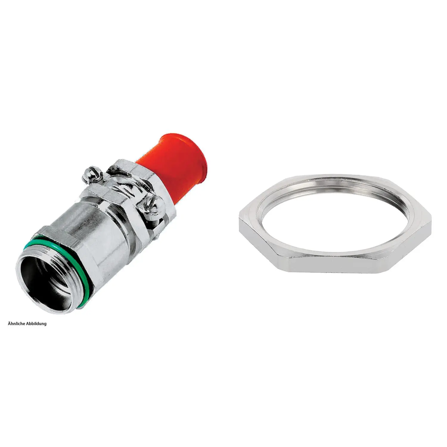 59911711K LAPP Verschraubung mit Biegeschutz und Gegenmutter PG21x1,588 Messing (CuZn) vernickelt Gewindelänge 7,0mm
