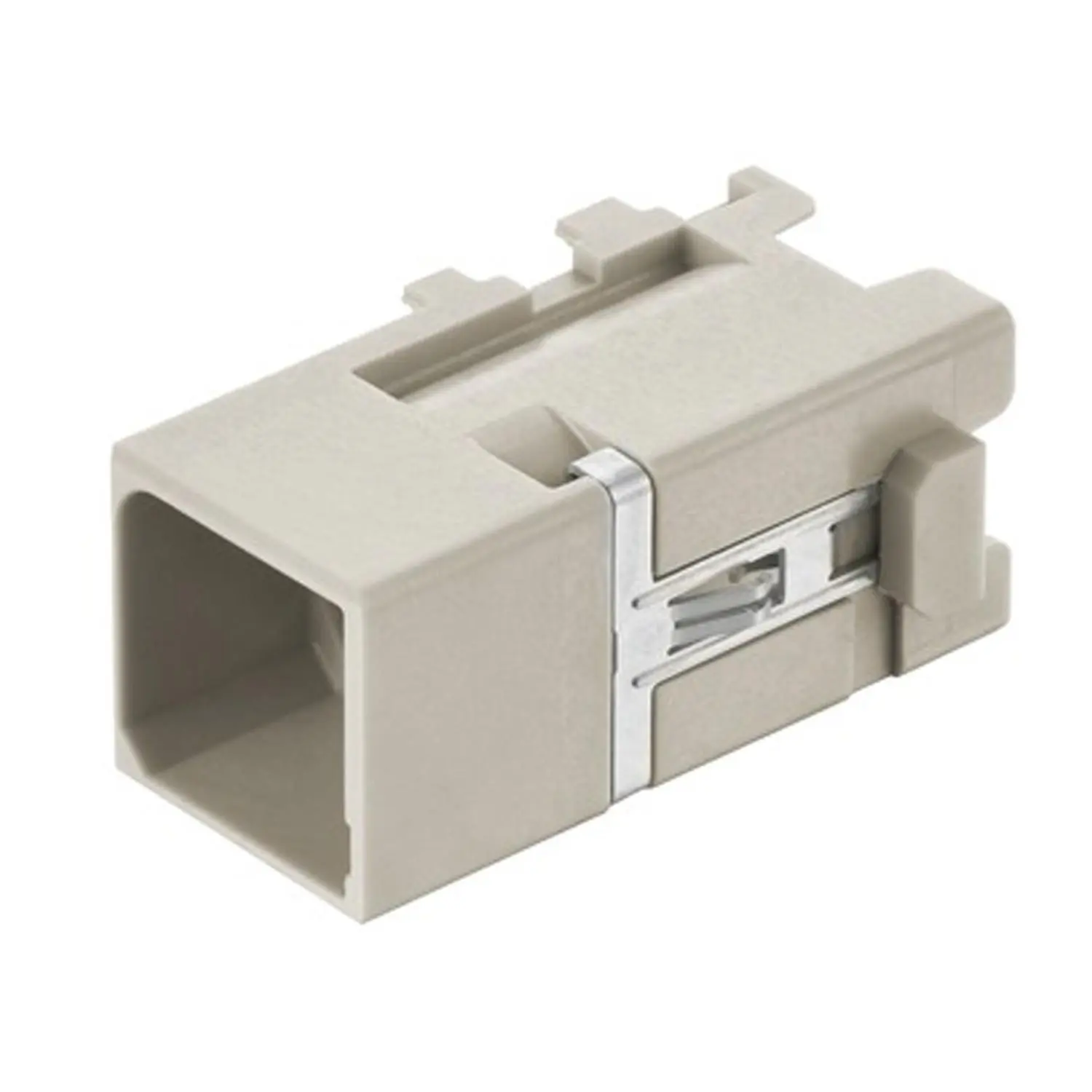Produktfoto 1 von 09149211002 HARTING Han Domino M12 GND-Modul cube, kleiner Tab Stifteinsatz (M) 1-polig Steckzyklen >=500
