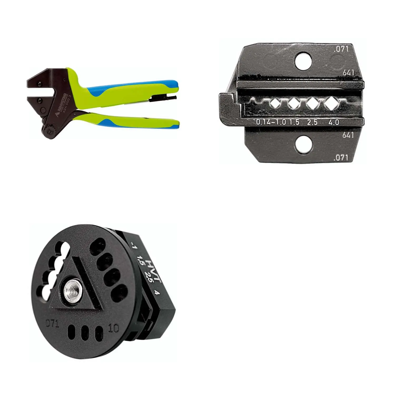 Produktfoto 1 von 624 071 3 0 K2 Rennsteig Werkzeuge GmbH Crimpzange PEW12 für gedrehte Kontakte Querschnitt 0,14mm² - 4mm²