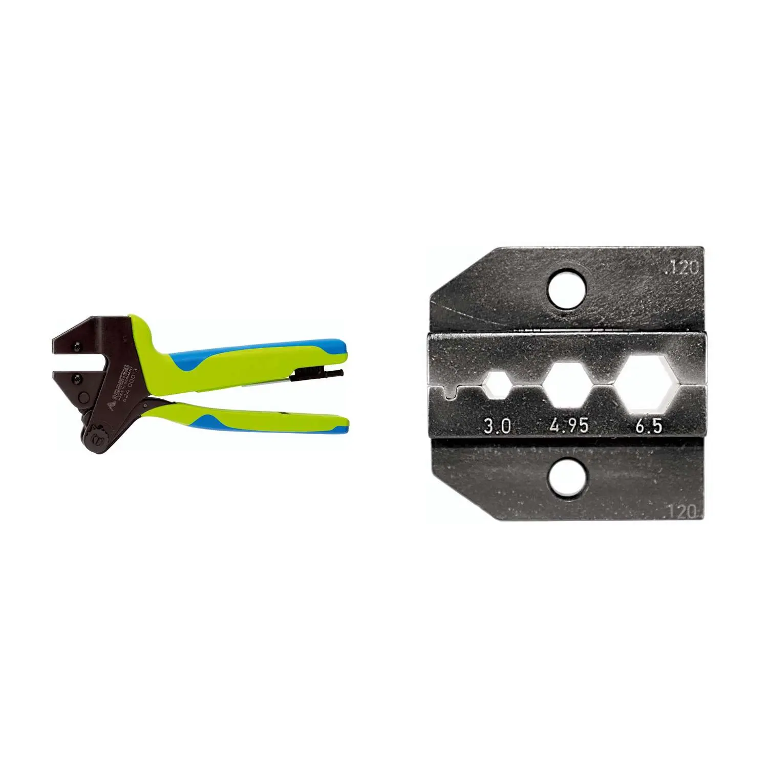 Produktfoto 1 von 624 120 3 0 K1 Rennsteig Werkzeuge GmbH Crimpzange PEW12 für LWL- Verbinder inkl. Crimpeinsätze
