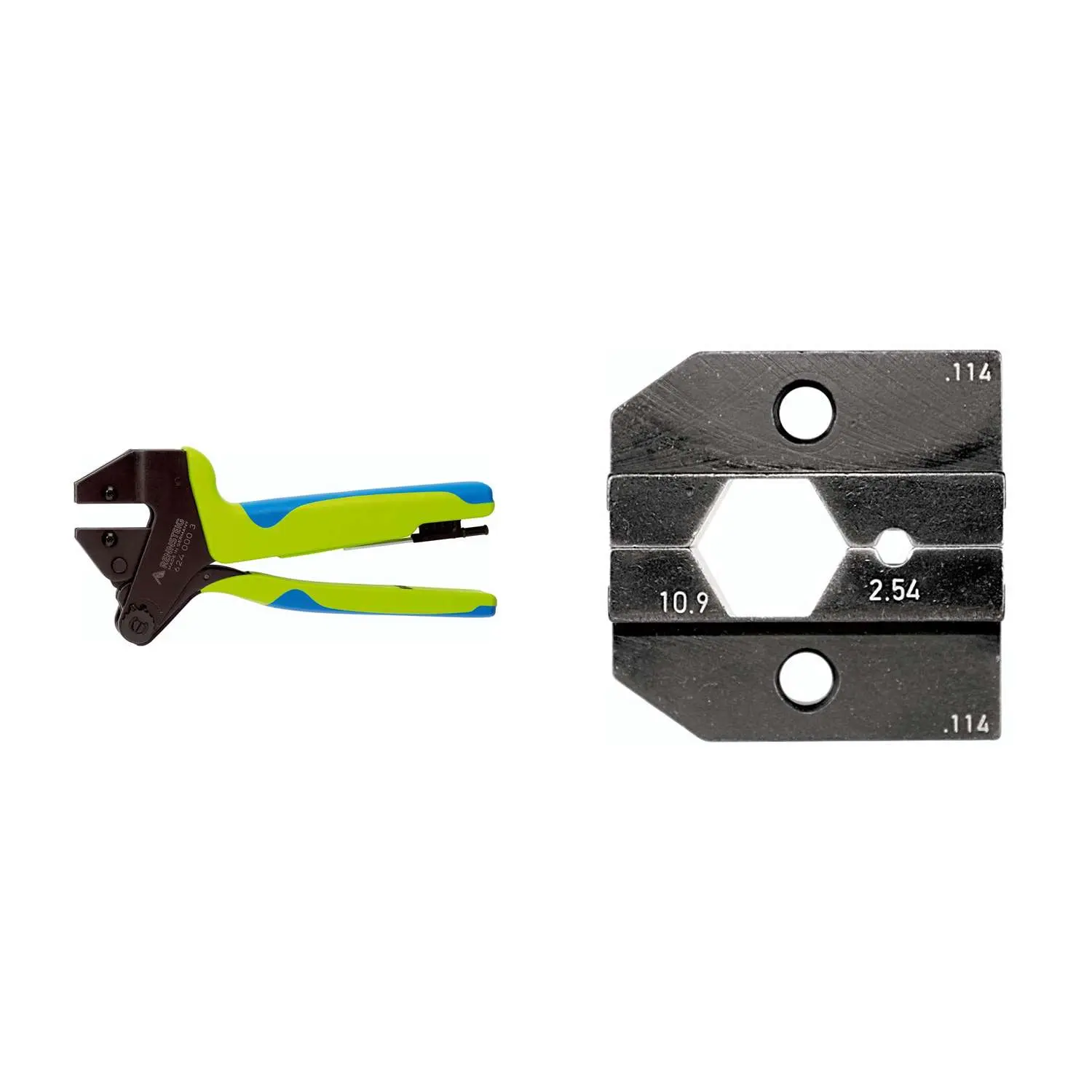 Produktfoto 1 von 624 114 3 0 K1 Rennsteig Werkzeuge GmbH Crimpzange PEW12 für Koax-Kabel RG 213, RG 11 inkl. Crimpeinsätze