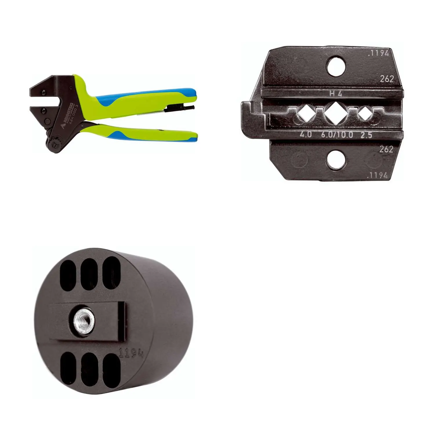 Produktfoto 1 von 624 1194 3 0 K2 Rennsteig Werkzeuge GmbH Crimpzange PEW12 für Amphenol Helios H4 Steckverbinder Querschnitt 2,5mm² - 10mm²