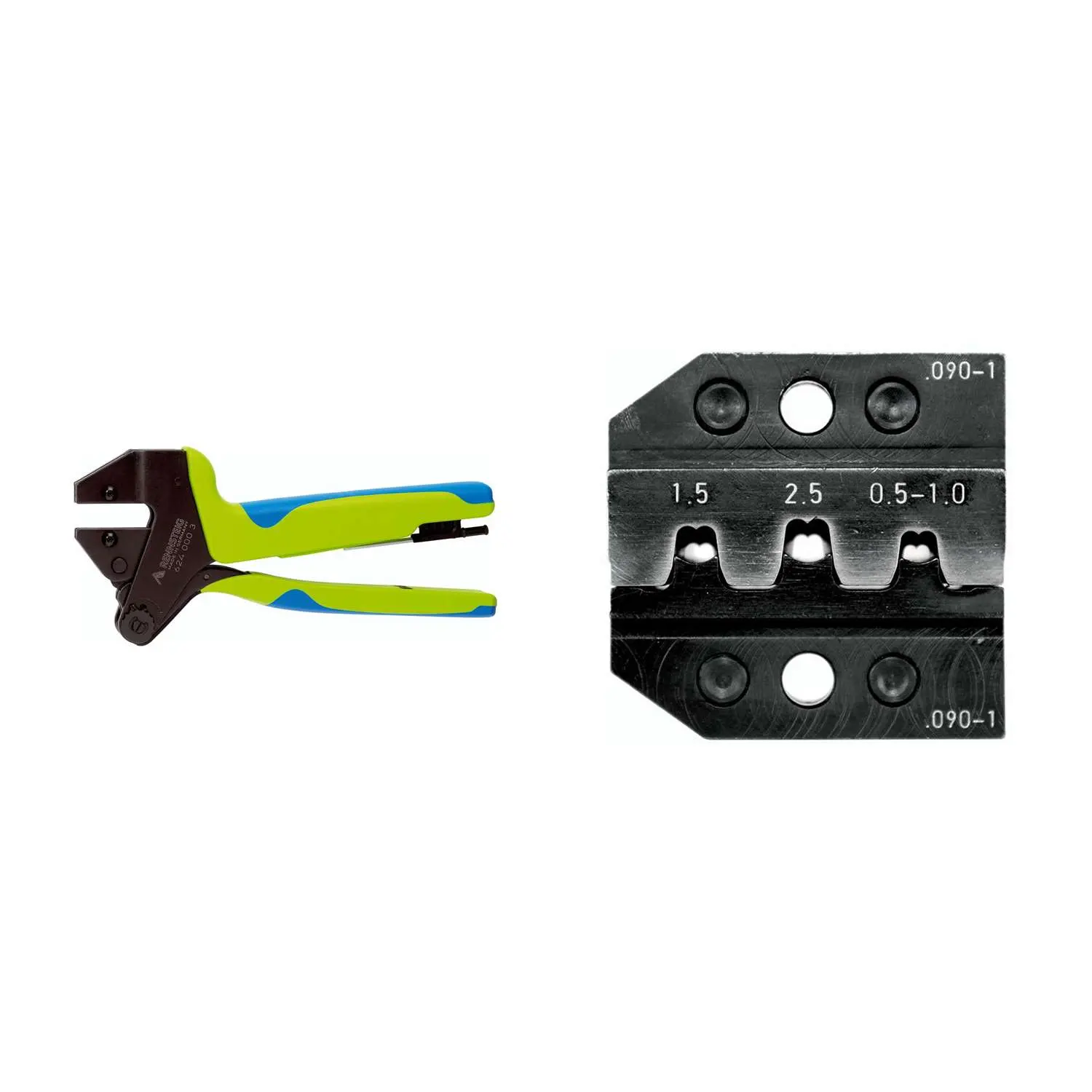 Produktfoto 1 von 624 090-1 3 0 K1 Rennsteig Werkzeuge GmbH Crimpzange PEW12 für isolierte / unisolierte Aderendhülsen Querschnitt 0,5mm² - 0,5-1mm²/1,5mm²/2,5mm²