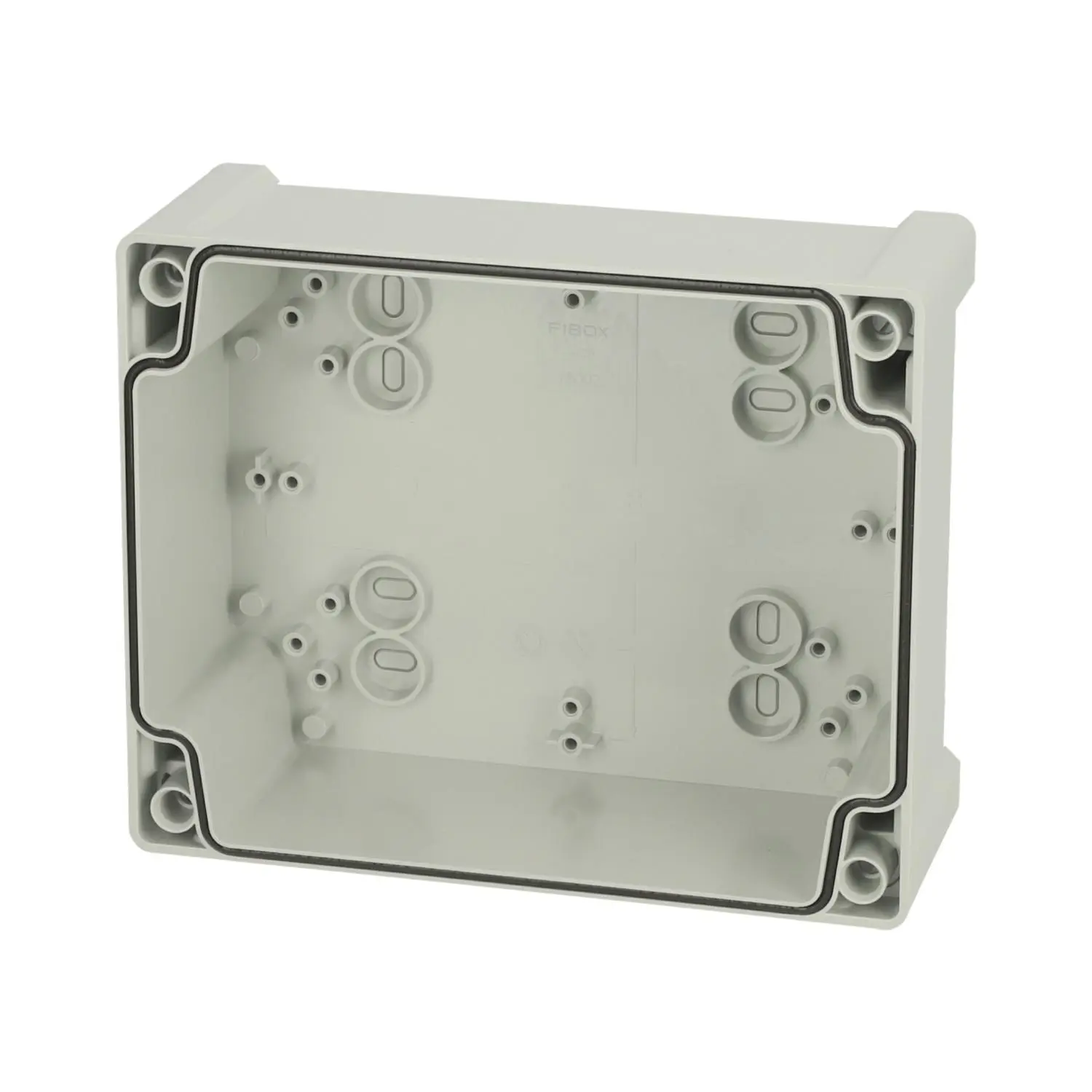 Produktfoto 1 von 5418002 FIBOX Gehäuse mit Dichtung ohne Deckel, Serie: TEMPO ohne metrischen Vorprägungen, Werkstoff Gehäuse Acrylnitril-Butadien-Styrol (ABS) Maße L/B/H 201,0mmx163,0mmx70,0mm
