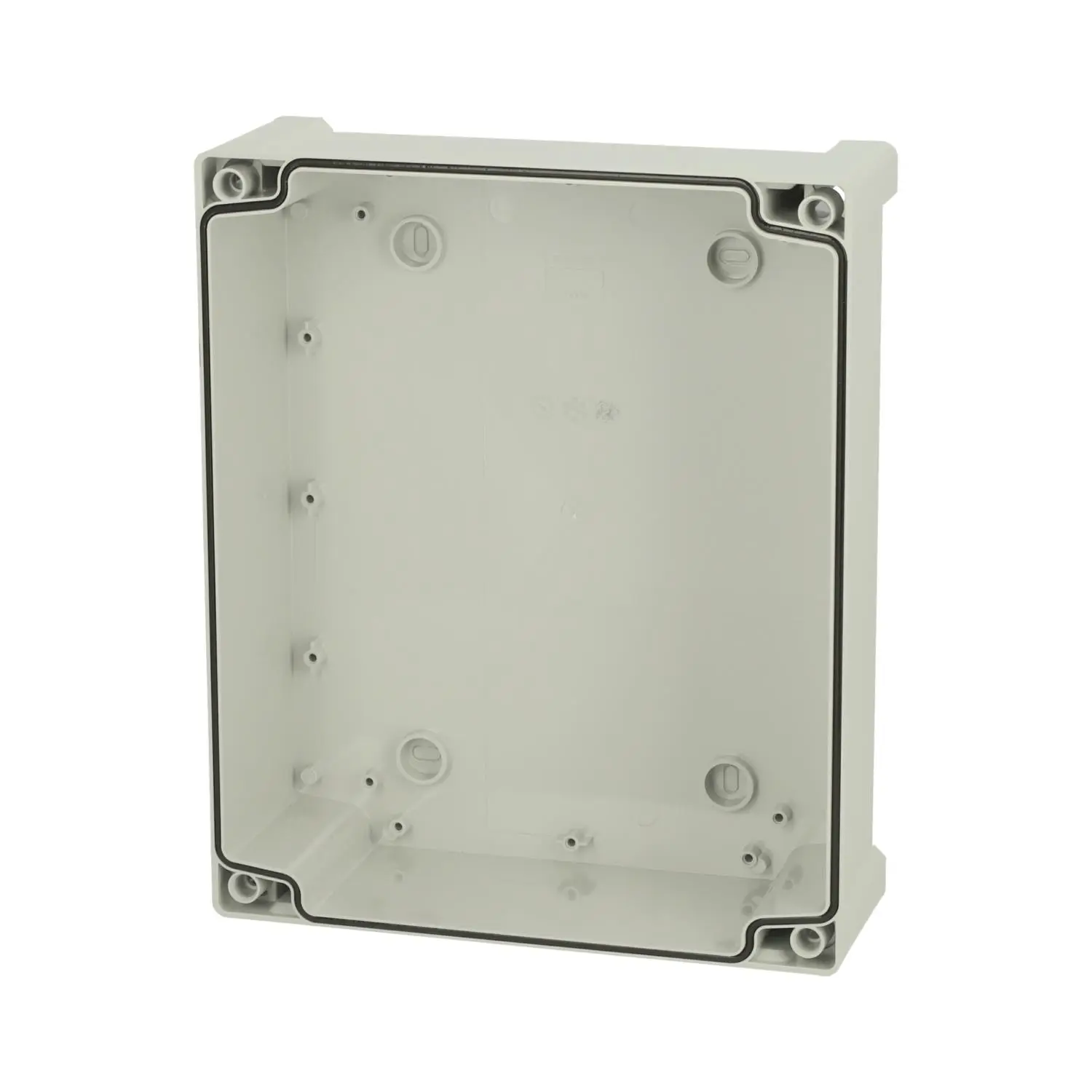 Produktfoto 1 von 5428004 FIBOX Gehäuse mit Dichtung ohne Deckel, Serie: TEMPO ohne metrischen Vorprägungen, Werkstoff Gehäuse Polycarbonat (PC) Maße L/B/H 289,0mmx239,0mmx81,0mm