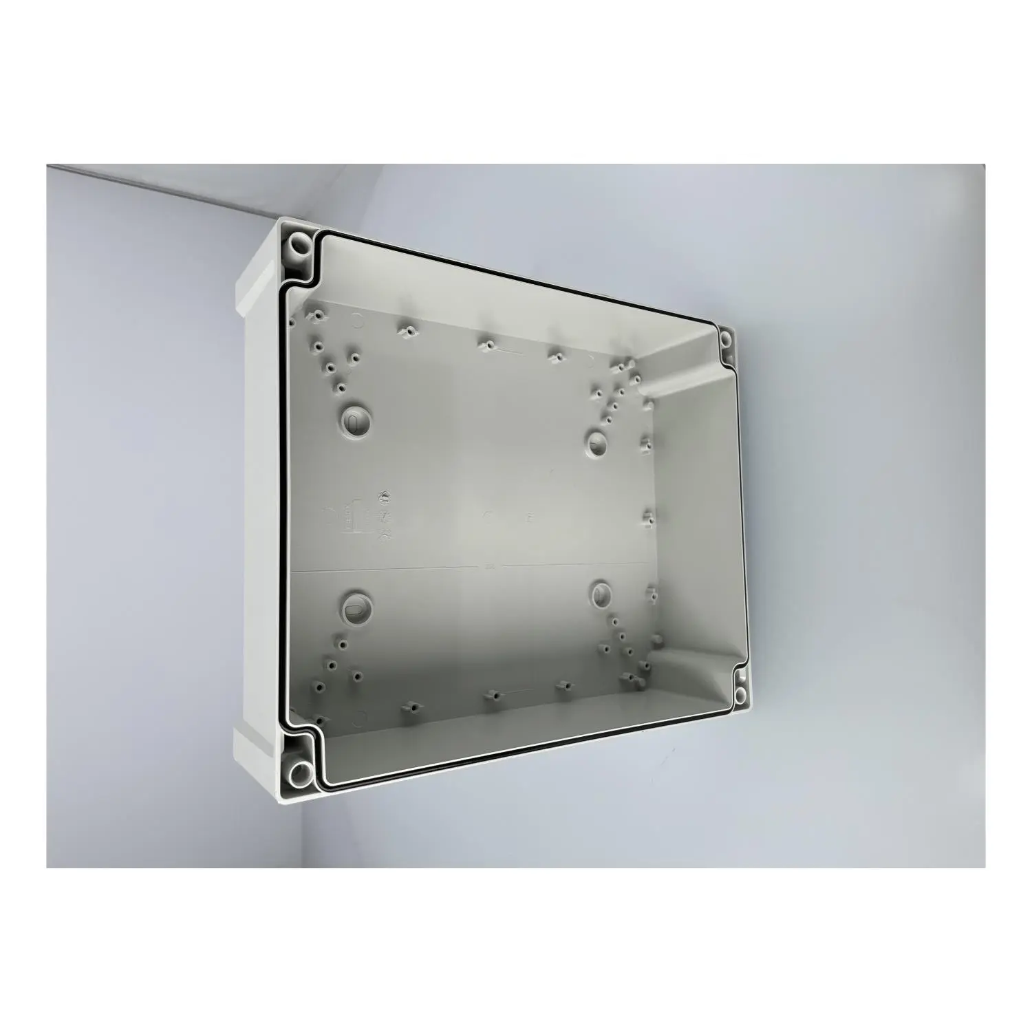 5428005 FIBOX Gehäuse mit Dichtung ohne Deckel, Serie: TEMPO ohne metrischen Vorprägungen, Werkstoff Gehäuse Polycarbonat (PC) Maße L/B/H 344,0mmx289,0mmx91,0mm